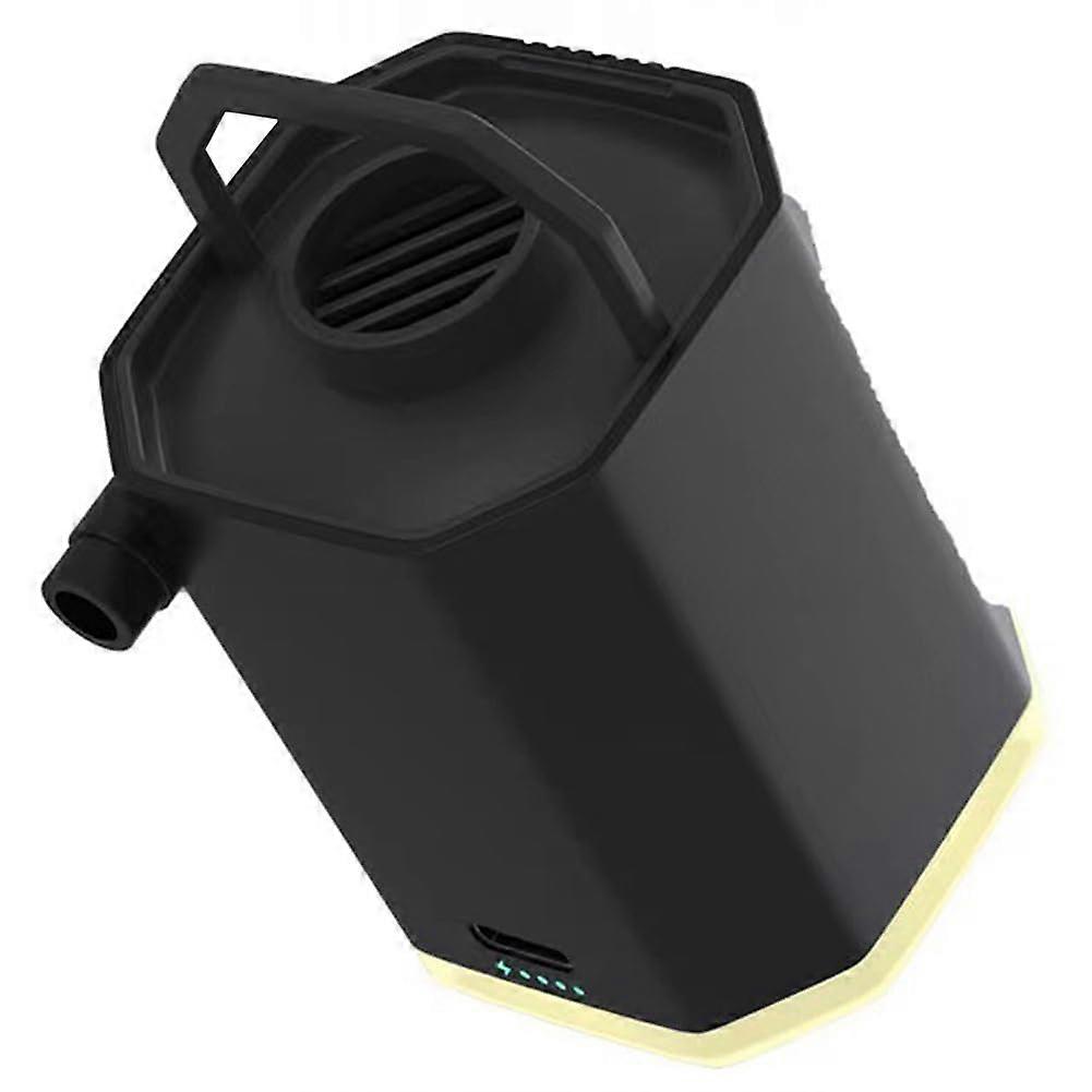 Portable Electric Air Pump for Outdoor Use, ABS Material, Includes 5 Nozzles for Inflatable Mattresses and Camping Gear