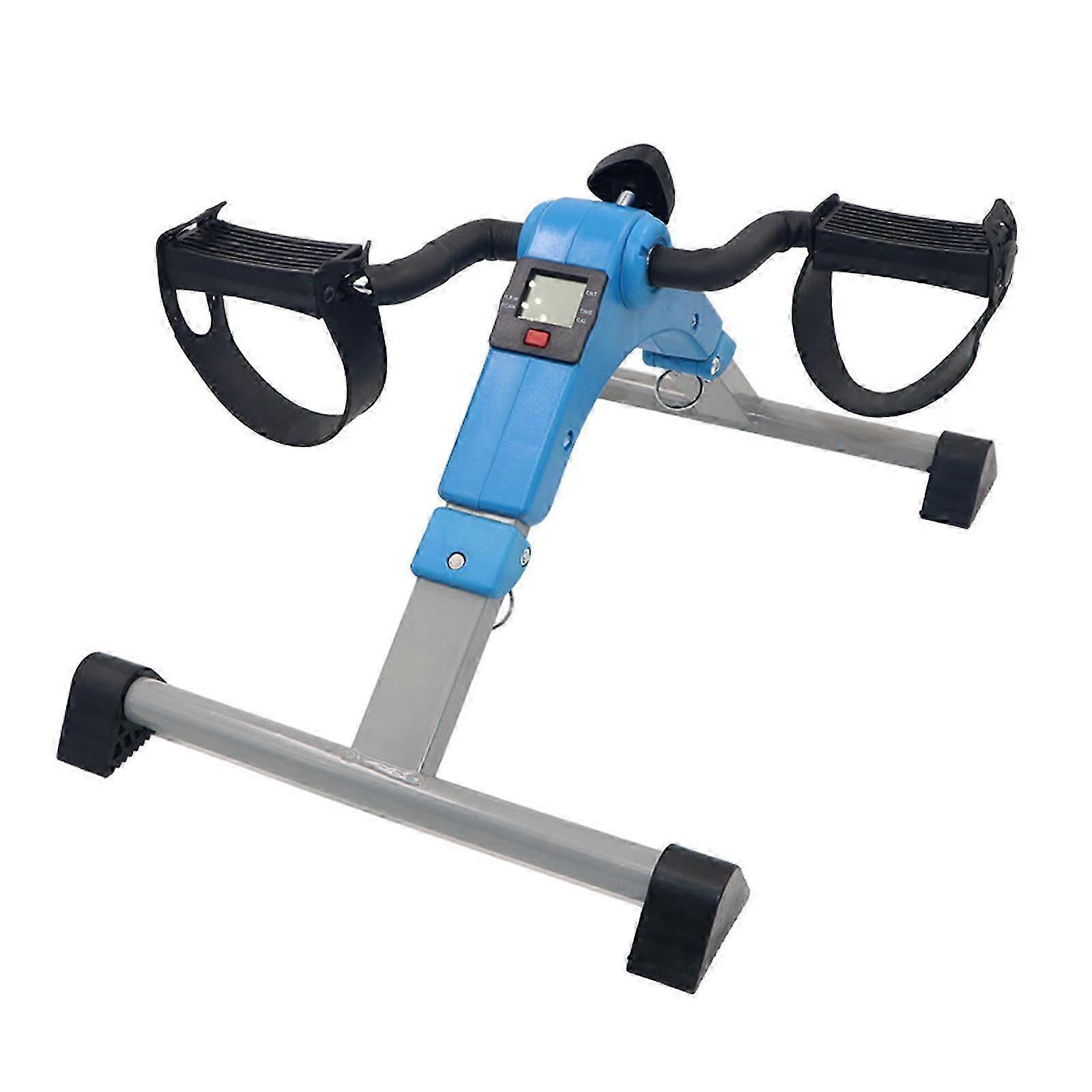 Compact Exercise Bike Stepper for Household Workouts and Office Use in Blue Color, Ideal for Fitness Enthusiasts