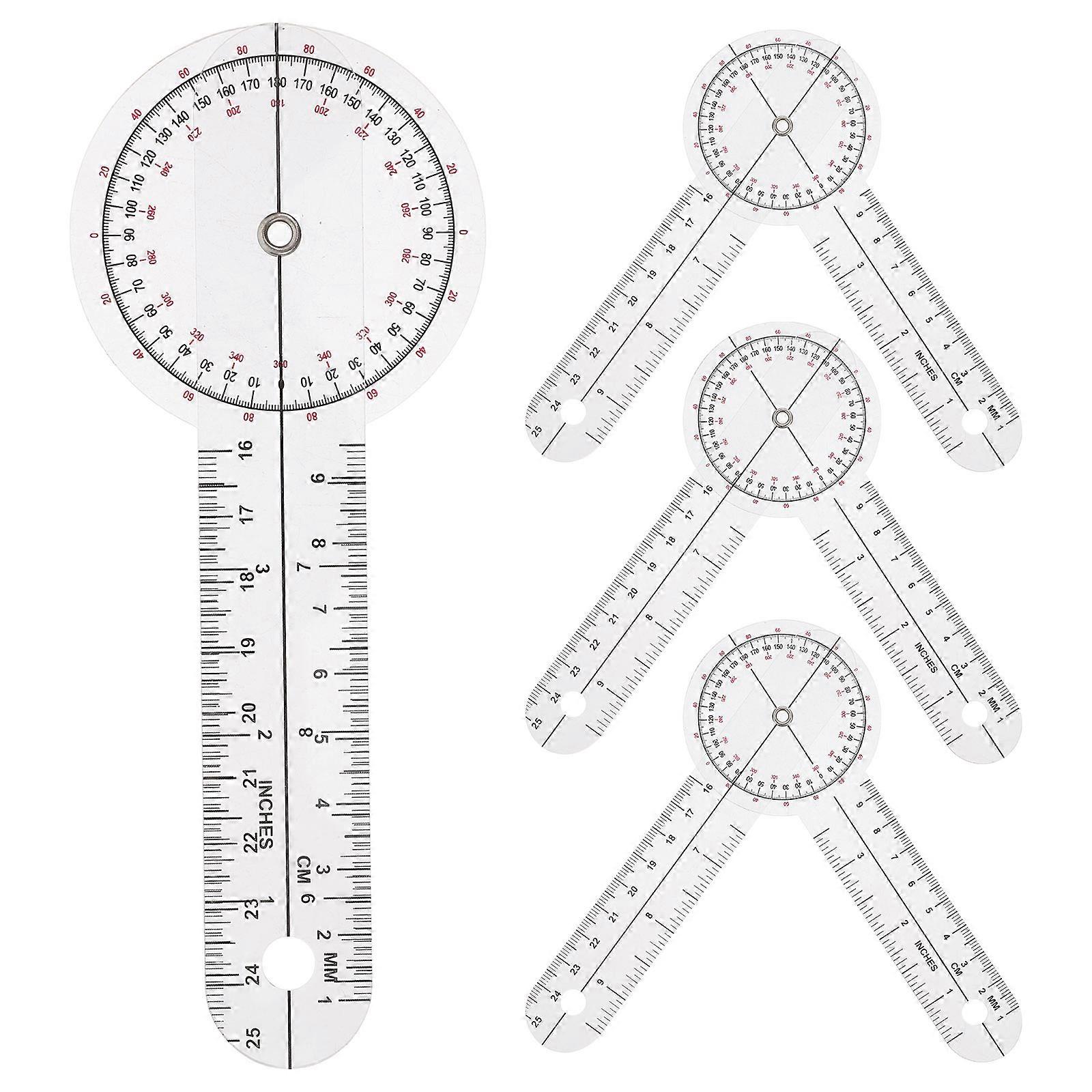 Transparent Goniometer Protractor for Body Measurement – Accurate Angle Assessment Tool for Medical and Home Use