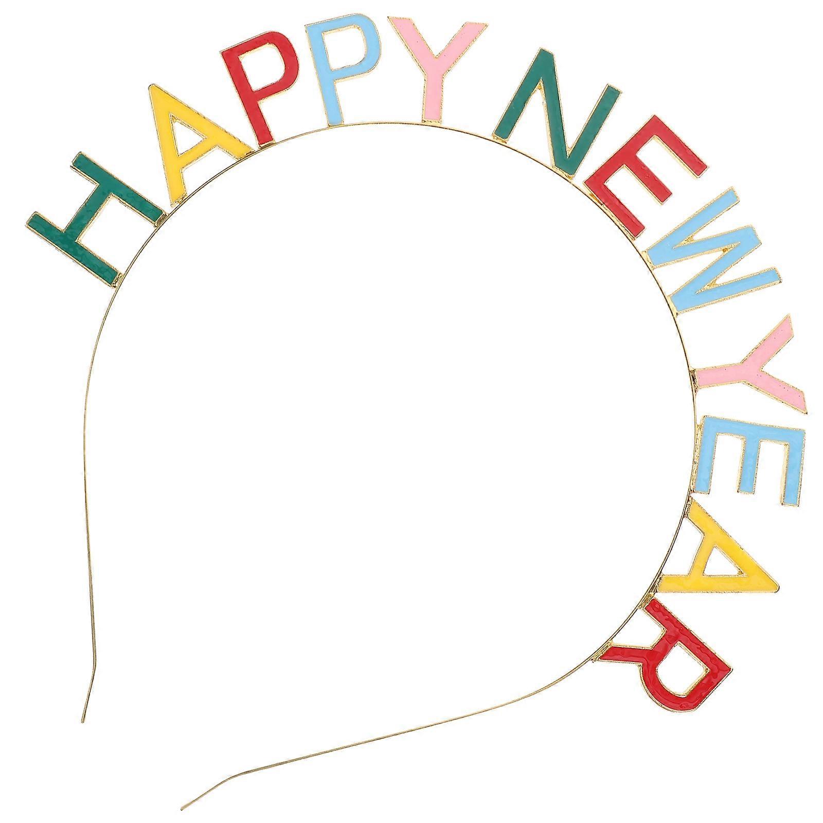 Decorative Headband New Year Eve Headbands Assorted Color Festive Atmosphere 1Pack