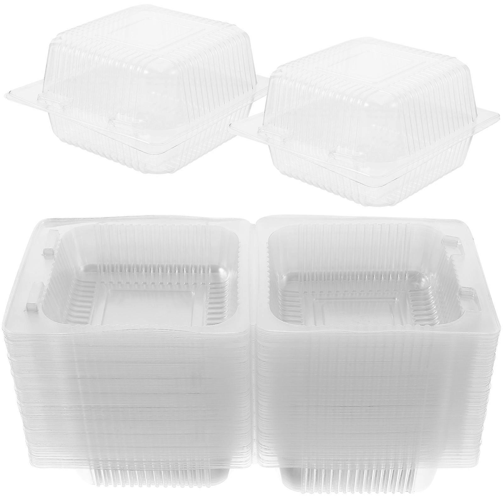Plastic Cookie Containers Leak-Proof For Bakery Goods 100Pcs
