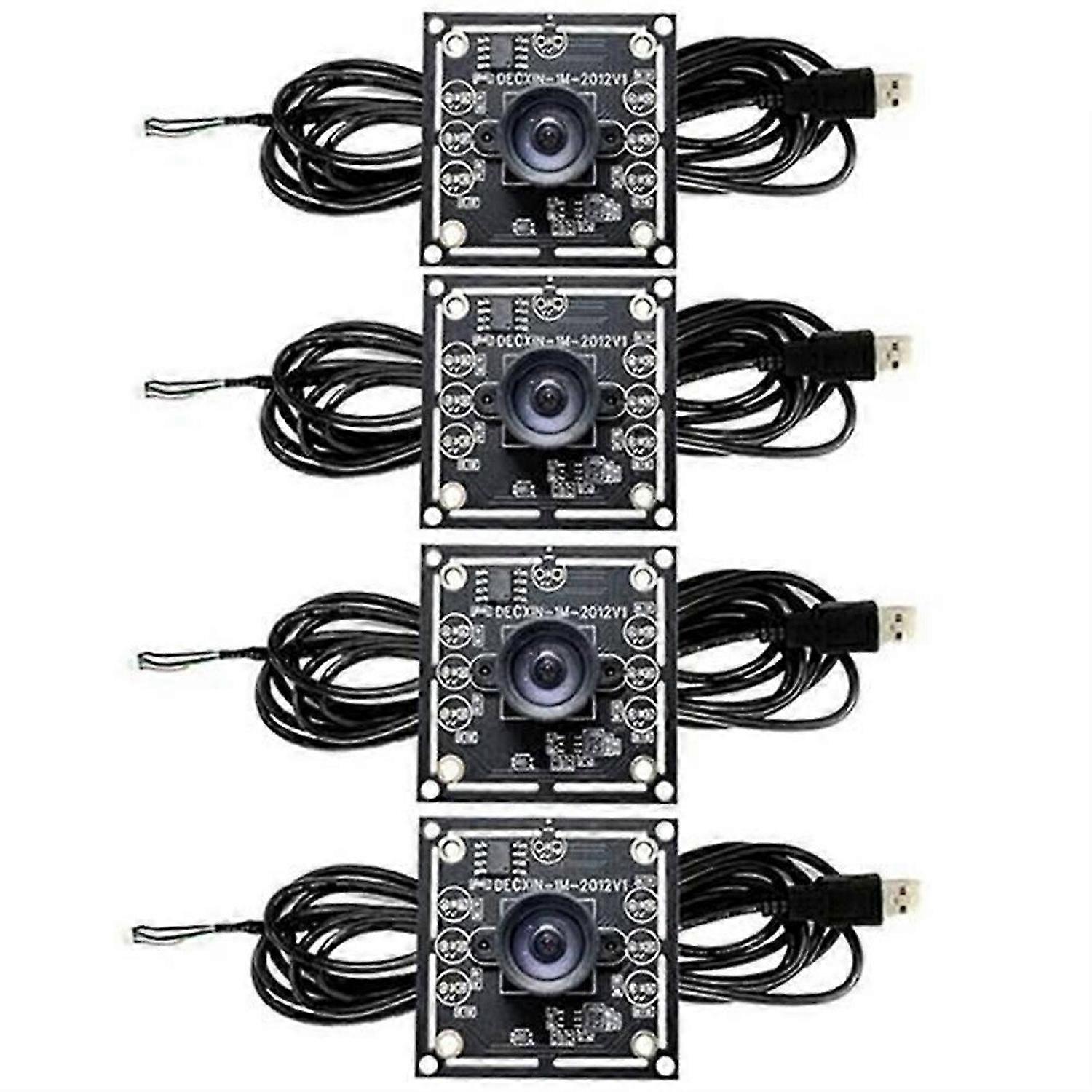 4 PCS 100 Degree Camera Module 1MP OV9732 1280x720 USB Free Driver Manual Focus,with 3 Meter Cable f