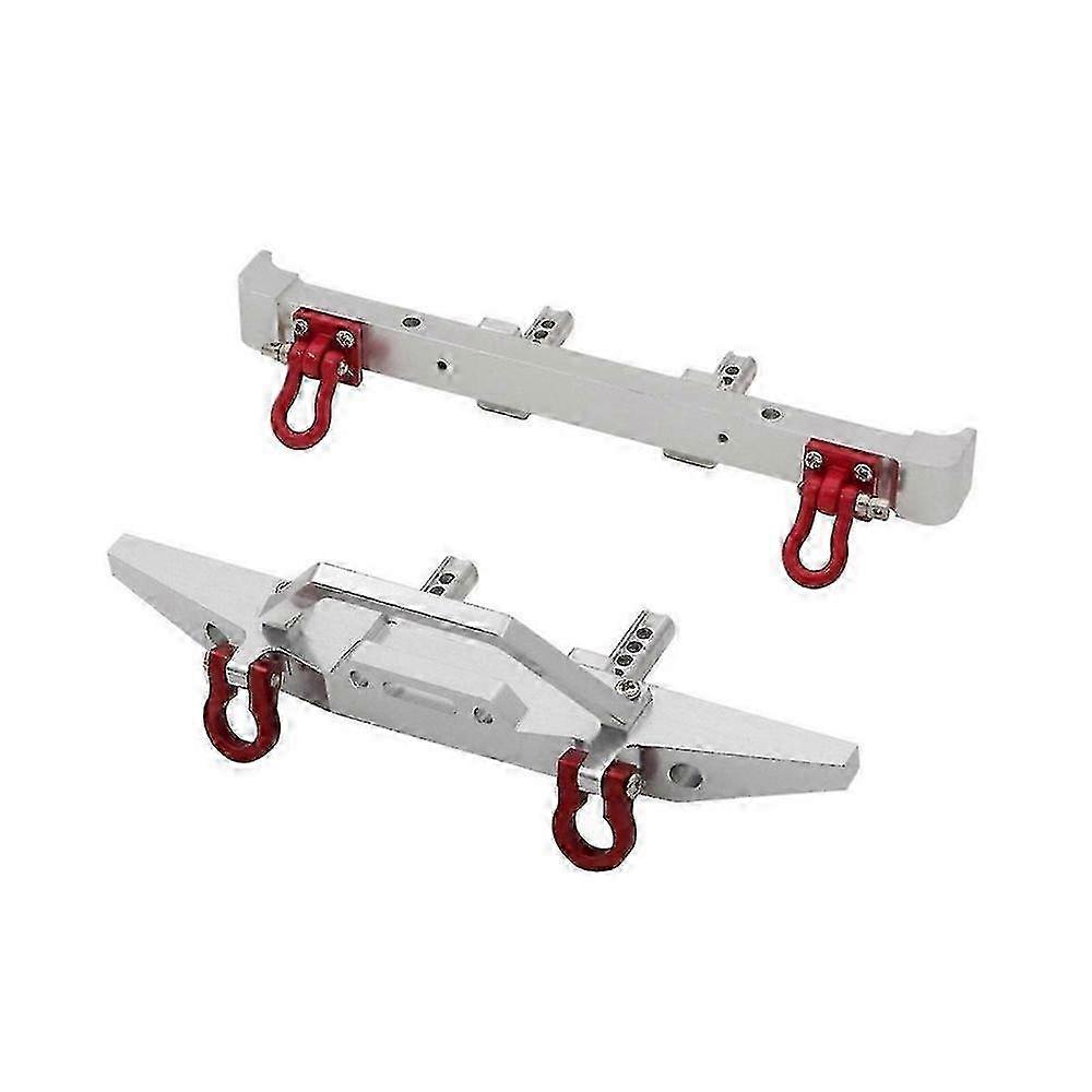 Metal Bumper w/Tow Hook for MN128 1/10 RC Car, 3-Silver