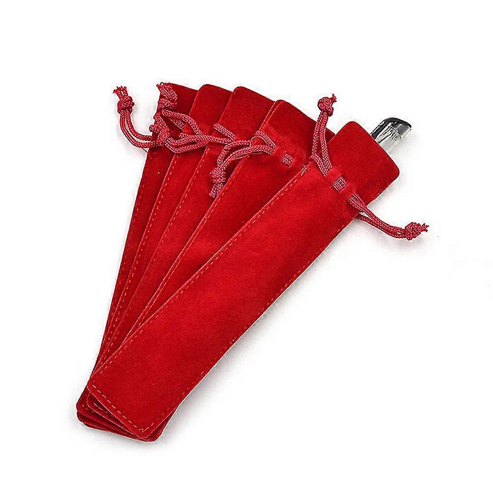 50 sztuk Aksamitny uchwyt na długopis dla różnych marek Pojedyncza torba na długopisy Torba na ołówek Kwadrat