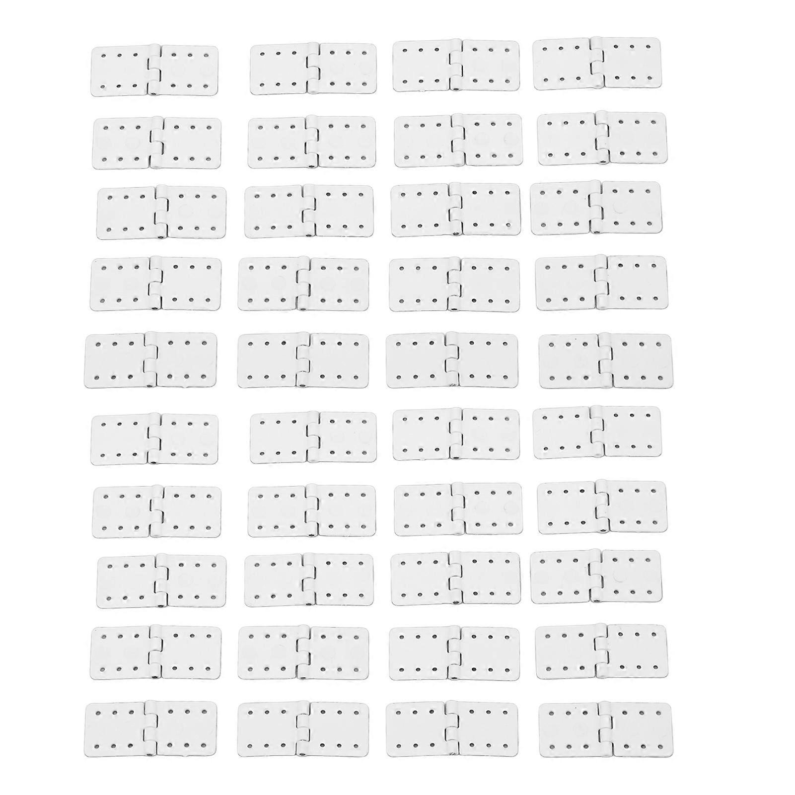40PCS RC Pinned Hinges Remote Control Airplane Plastic Hinge Model Aircraft Wing Parts S Size