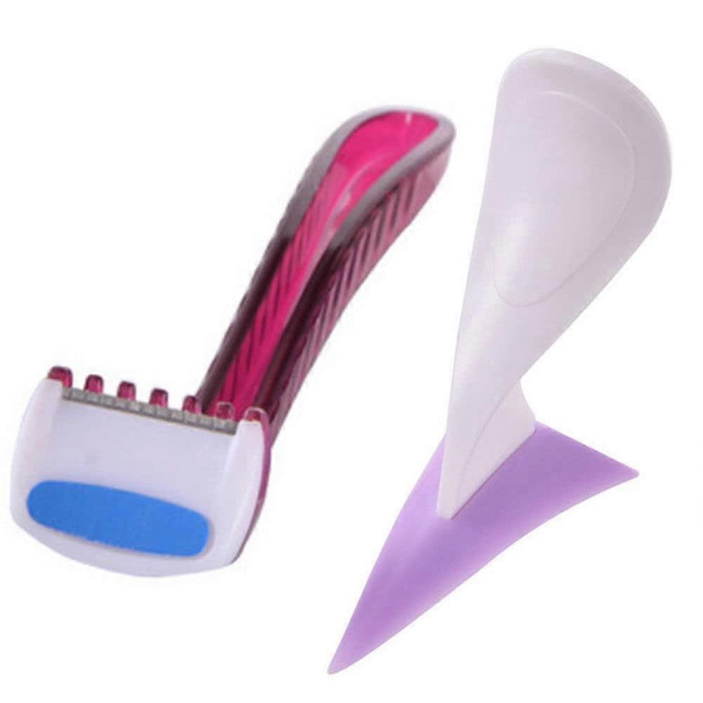 Triangle Shape Bikini Shaving Stencil for Women - Intimate Razor Tool for Pubic Hair Grooming, Style 1