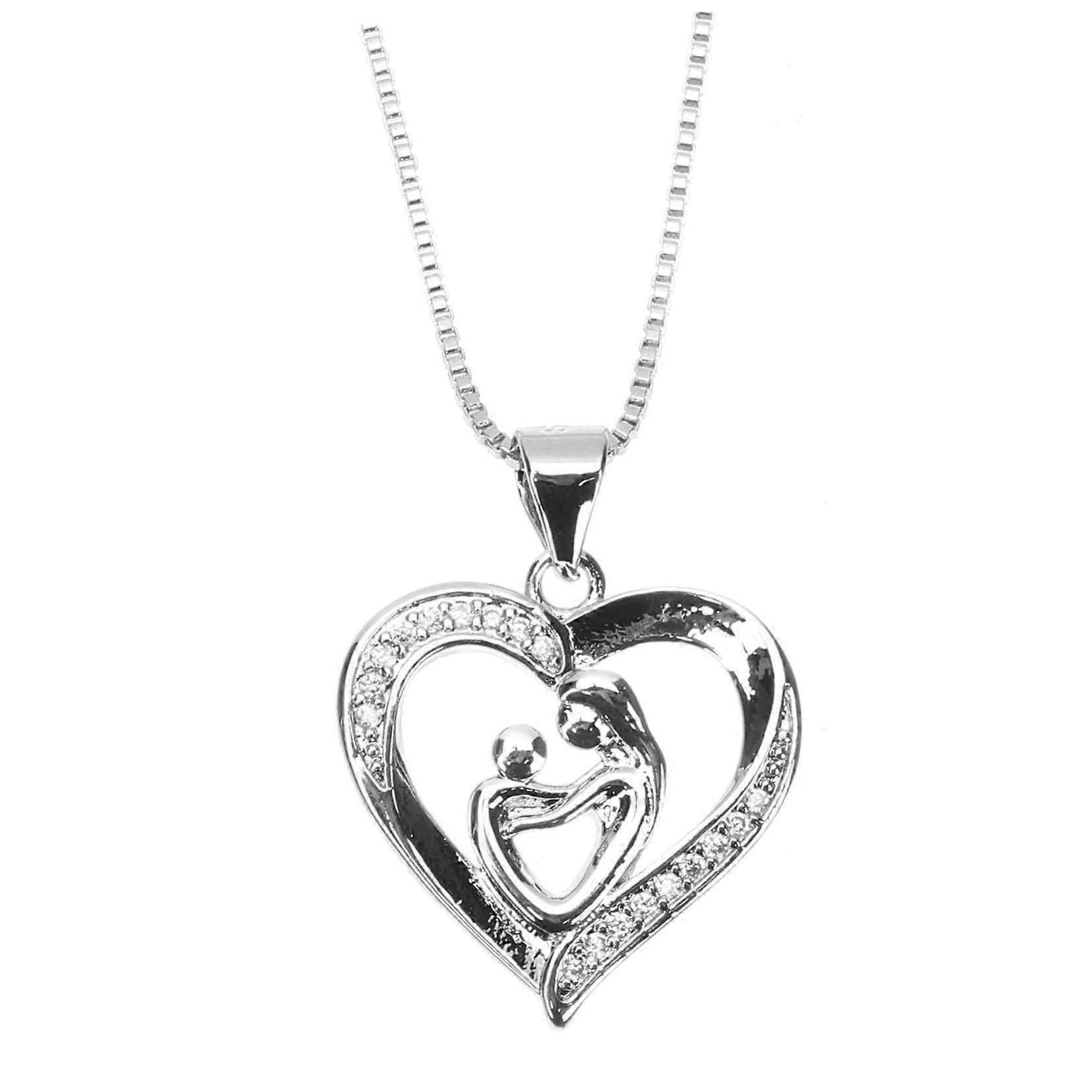 Heart Necklace for Mother's Day - Durable Design for Women, Boy and Girl Pendant Jewelry, Non-Fading, Stylish Gift