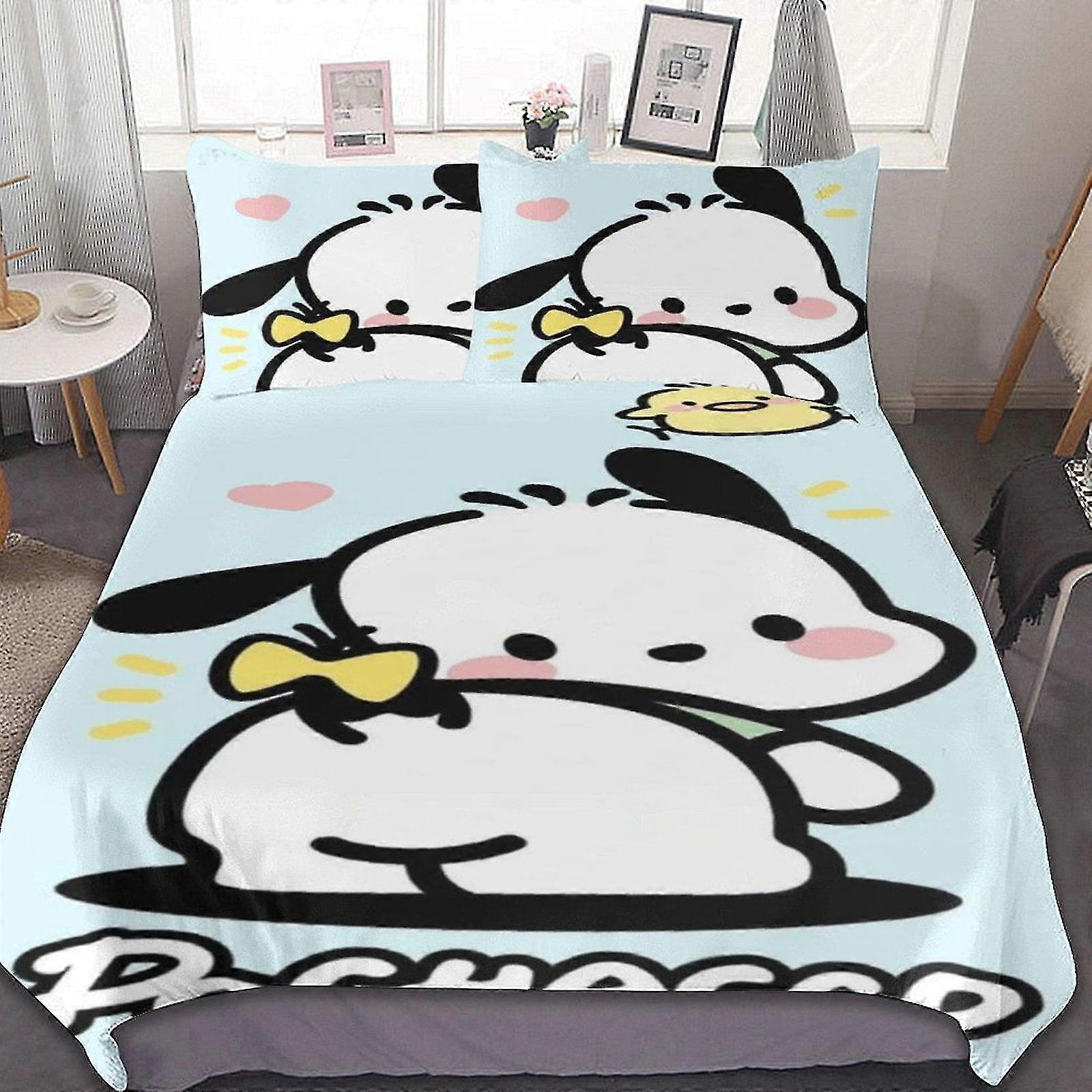 Lightweight Microfiber Bedding Set with 3D Printed Design, Includes 1 Duvet Cover and 2 Pillow Shams for Kids