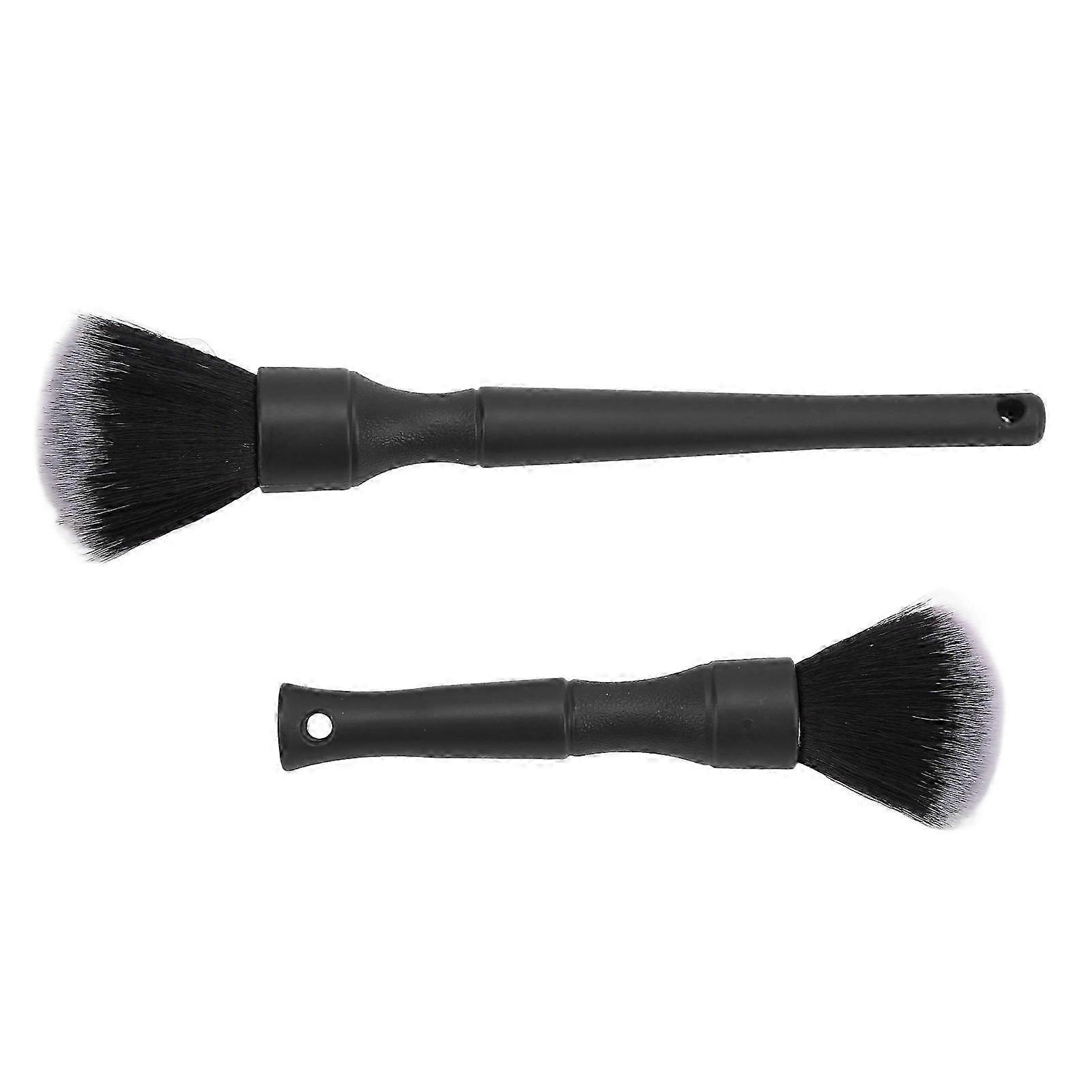 2pcs Soft Car Detailing Brush Set Multi Purpose Automotive Cleaning Brush Suitable for Various Vehicles