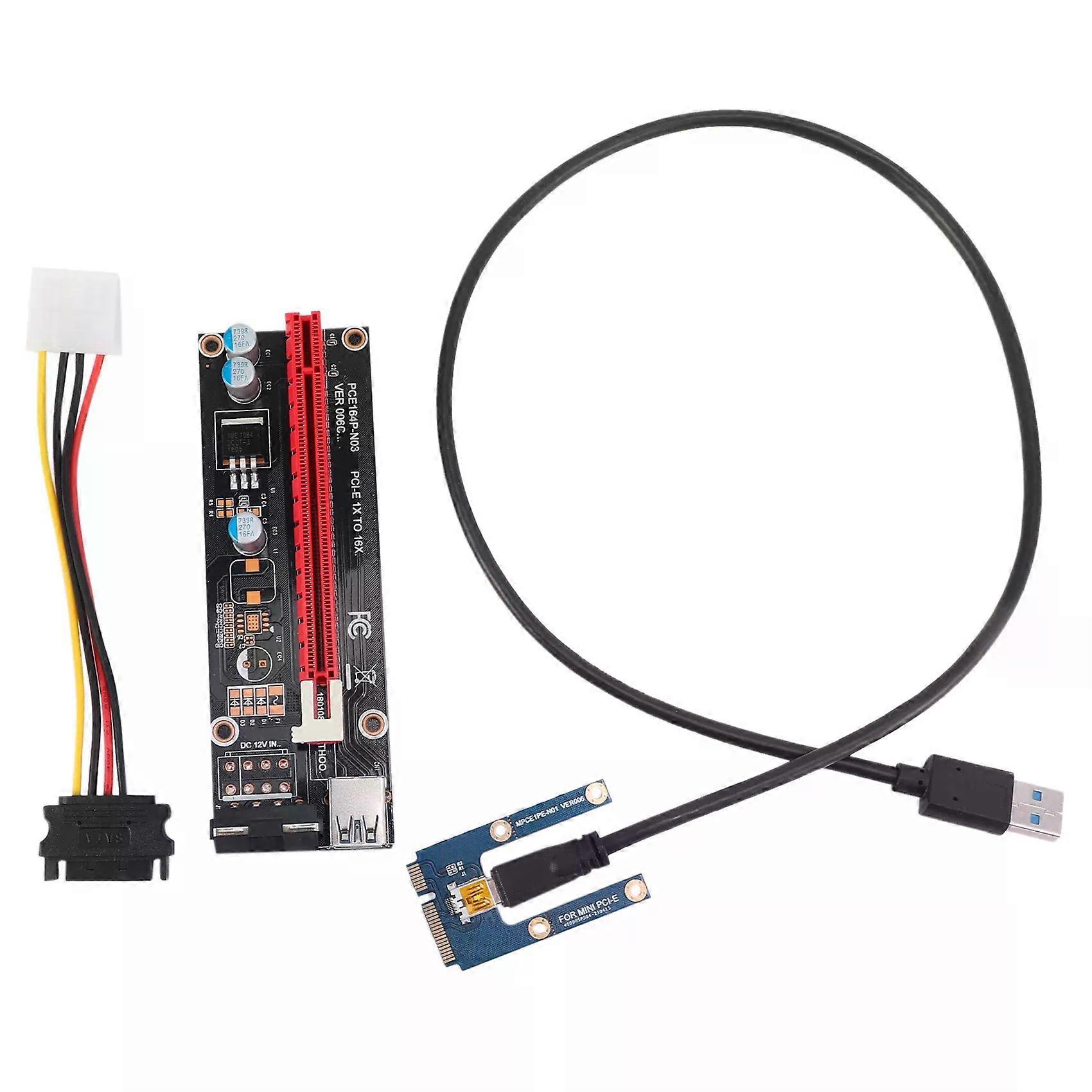 Mini PCIe do PCI Express 16X Riser do laptopa Zewnętrzna karta obrazu EXP GDC BTC Antminer Miner MPCIe do PCI-E Karta górnicza z gniazdem PCI-E