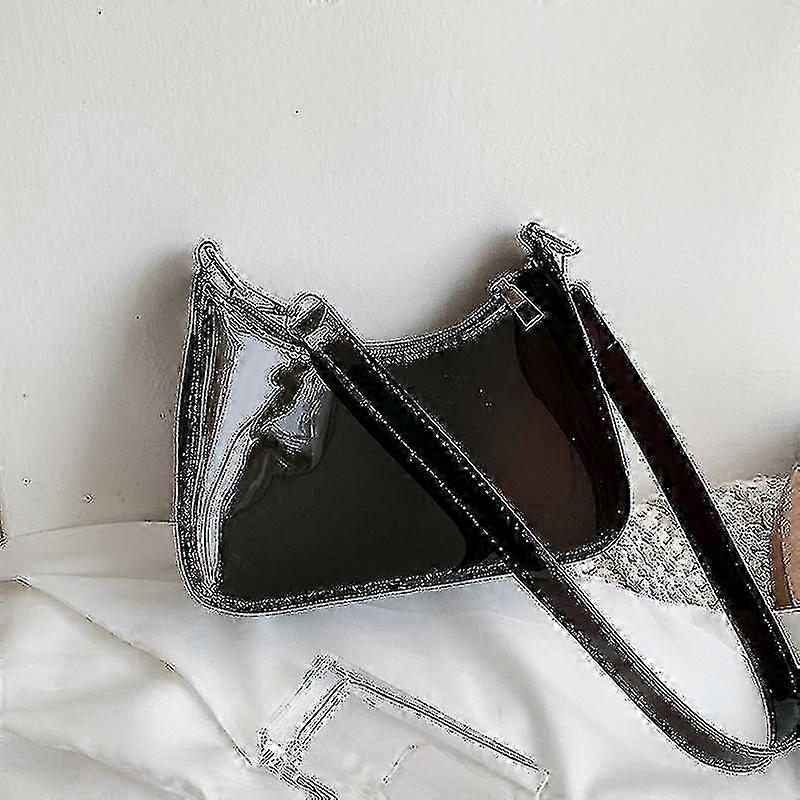 نمط عتيق لون الصلبة حقيبة الإبط واضحة للارتداء غير الرسمي