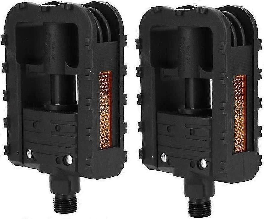 Plastic Folding Bicycle Pedals - Lightweight Outdoor Riding Accessories
