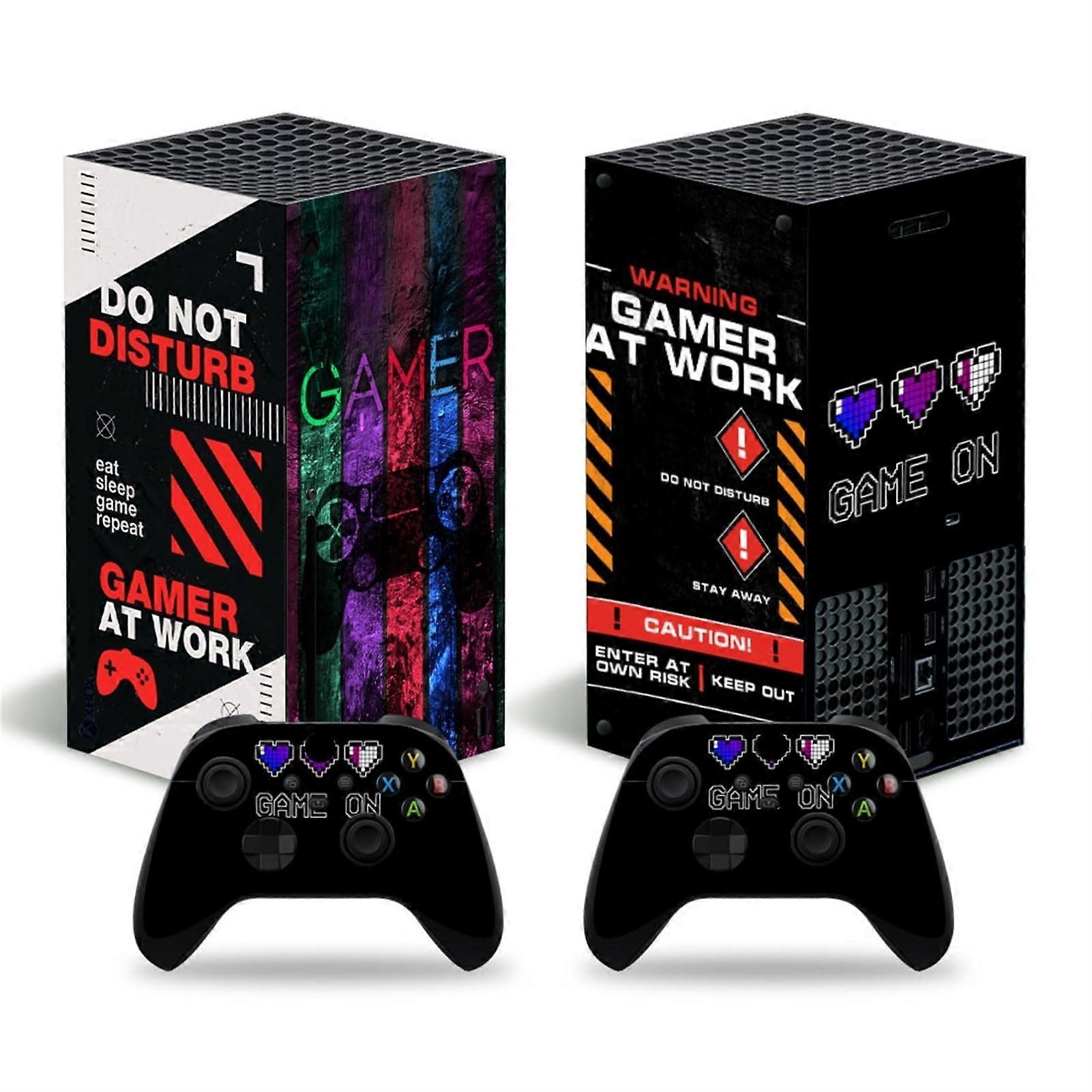 Vinyl Skin Stickers Set For Xbox Series X Console Cover With Two Free Wireless Controller Decals 94547