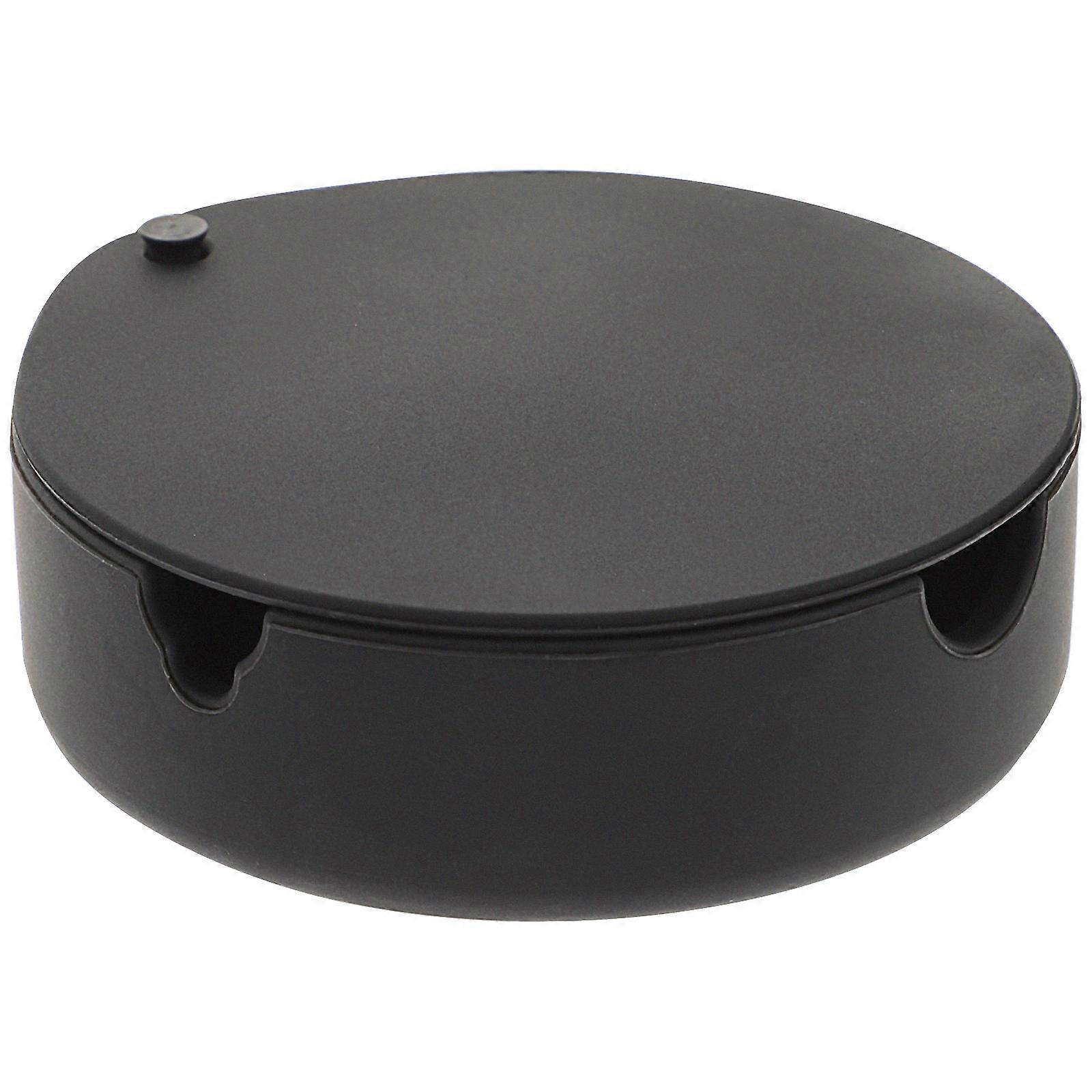 Heat Resistant Silicone Ashtray with Lid – Creative Home Decor for Desktop Use to Prevent Ash Splashing