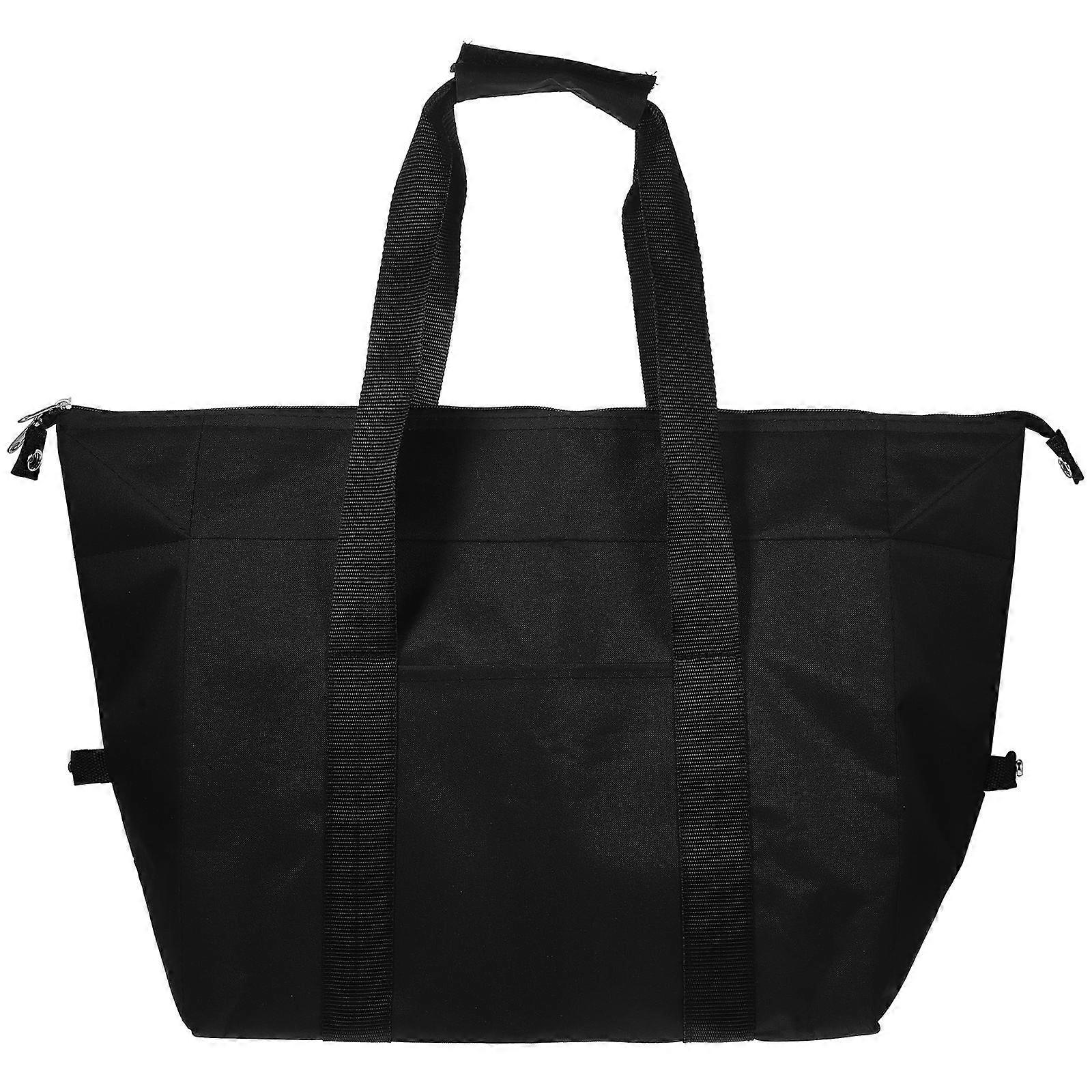 Insulated Cooler Tote Bag Reusable Grocery Lunch Picnic Pouch with Zipper Closure Folding Design for Meal Prep Storage All Ages