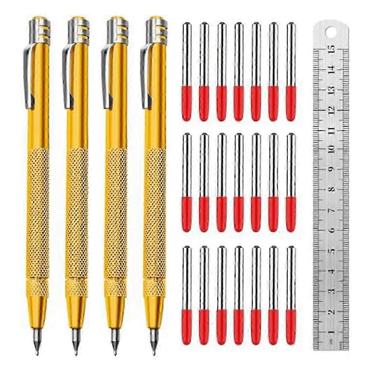 Tungsten Carbide Scriber, Knurled Aluminum Handle