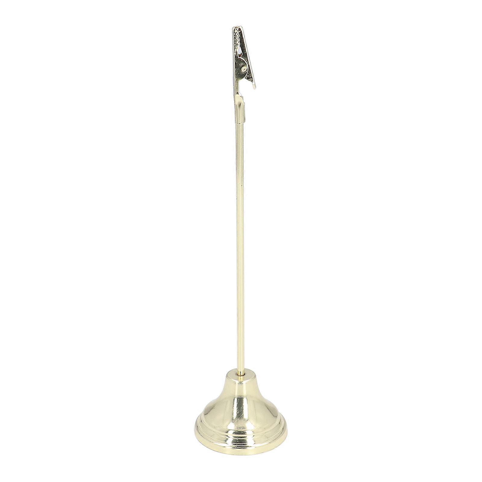 Table Number Sturdy Durable Strong Clips Electroplating Process Stable Place Card Holder for Party Wedding Office