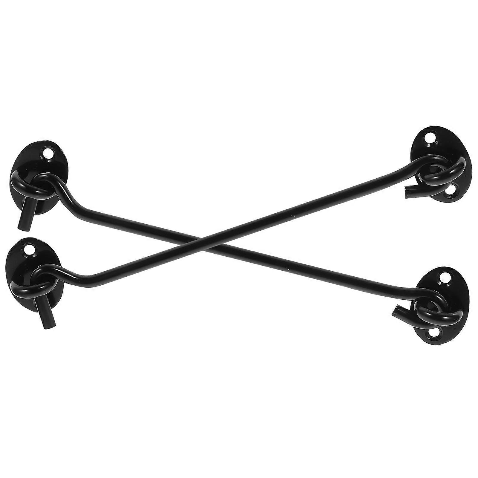Hook And Eye Latch Locking Set Screen Door Latch Replacement Homeowners DIY Enthusiasts 21.50X3.80X2.00CM Hanging Items 2Pcs