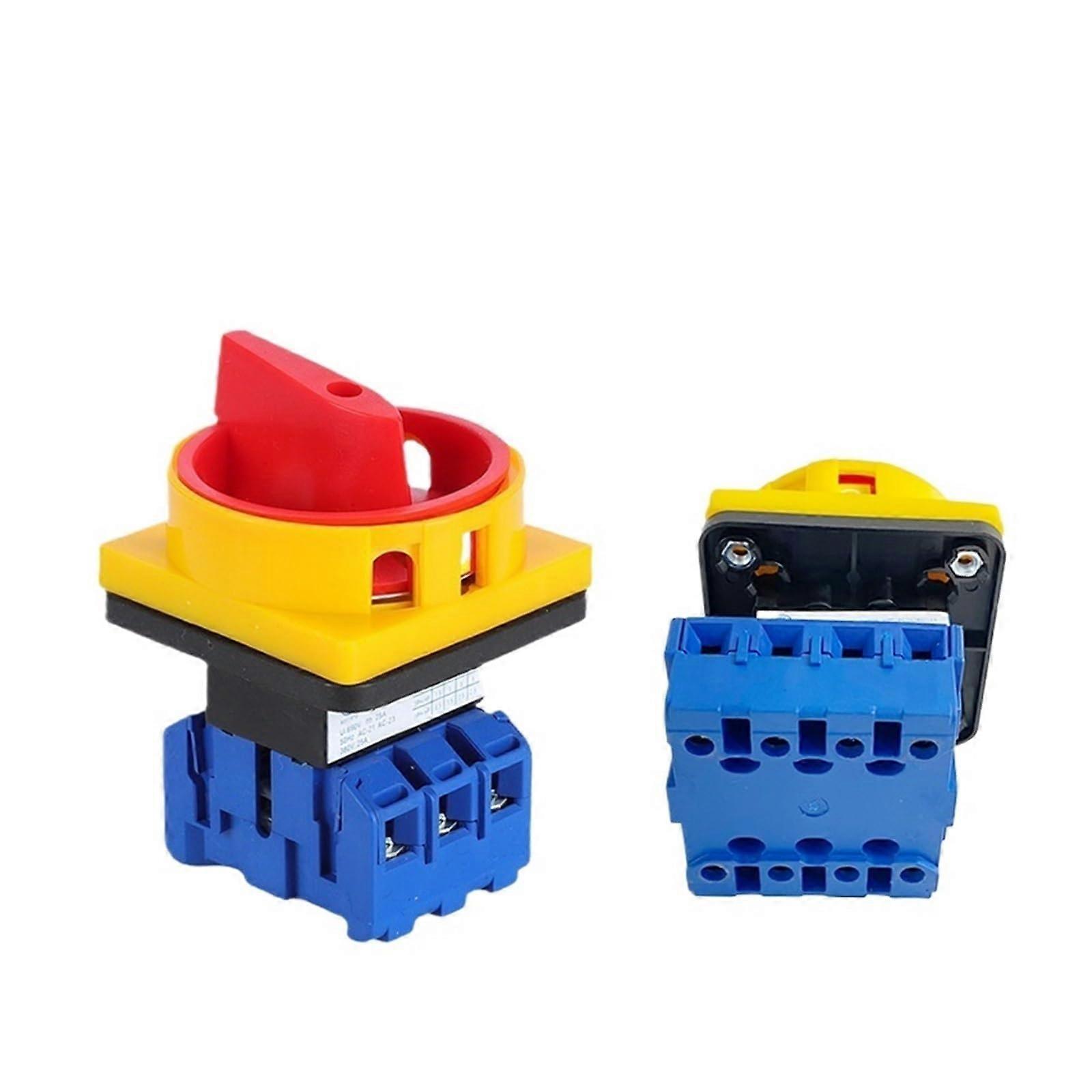 YMD1132A 3/4P 690V OnOff Isolator Switch with Pad Lock Rotary Cam Disconnect Selector Voltage Control (32A 4P)