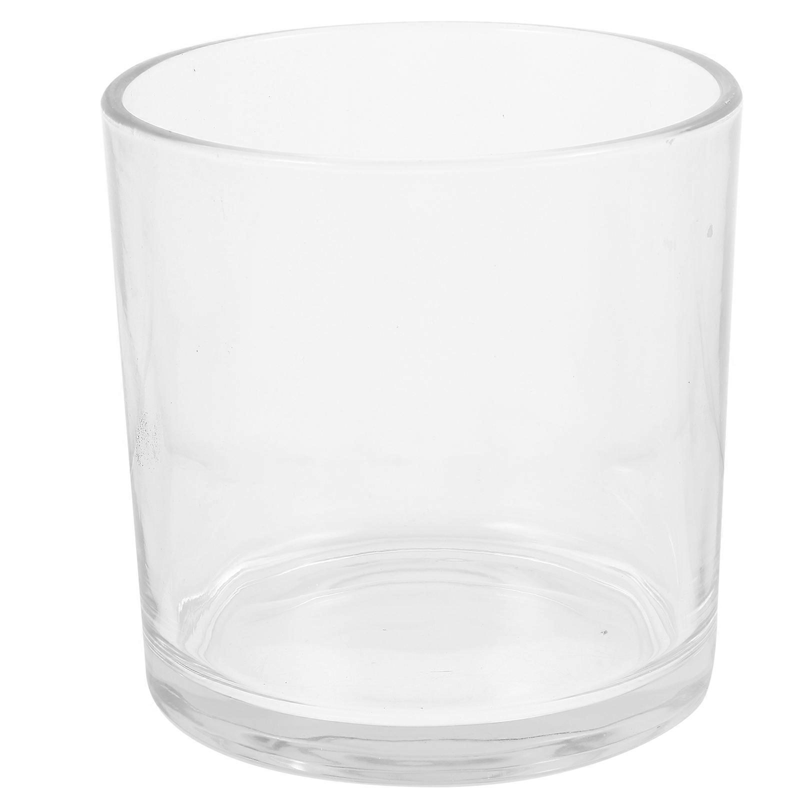 Tabletop Aquarium Tank Transparent Desktop Fish Tank Office Accessory Glass 4.7×4.7×4.7in 1Set
