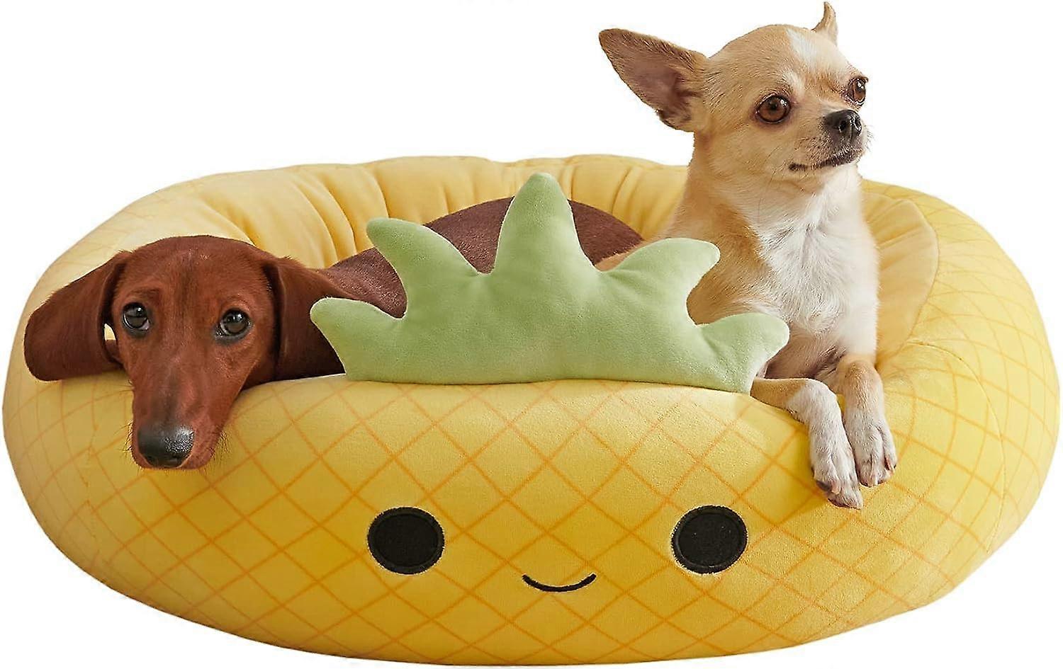 Maui Pineapple 24' Medium Ultra Soft Official Plush Pet Bed Maui The Pineapple