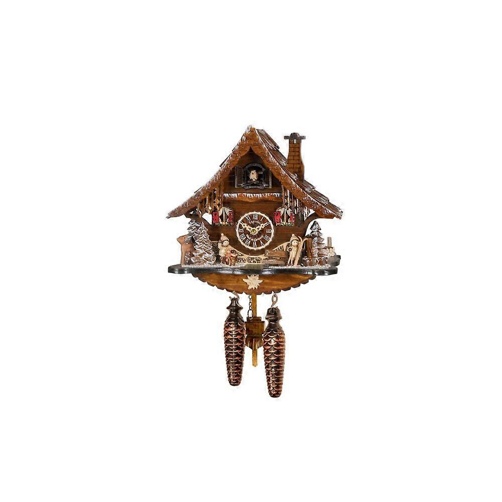 Engstler - 47124_QM - Cuckoo Clock - Quartz - Walnut - with Music - 31 cm