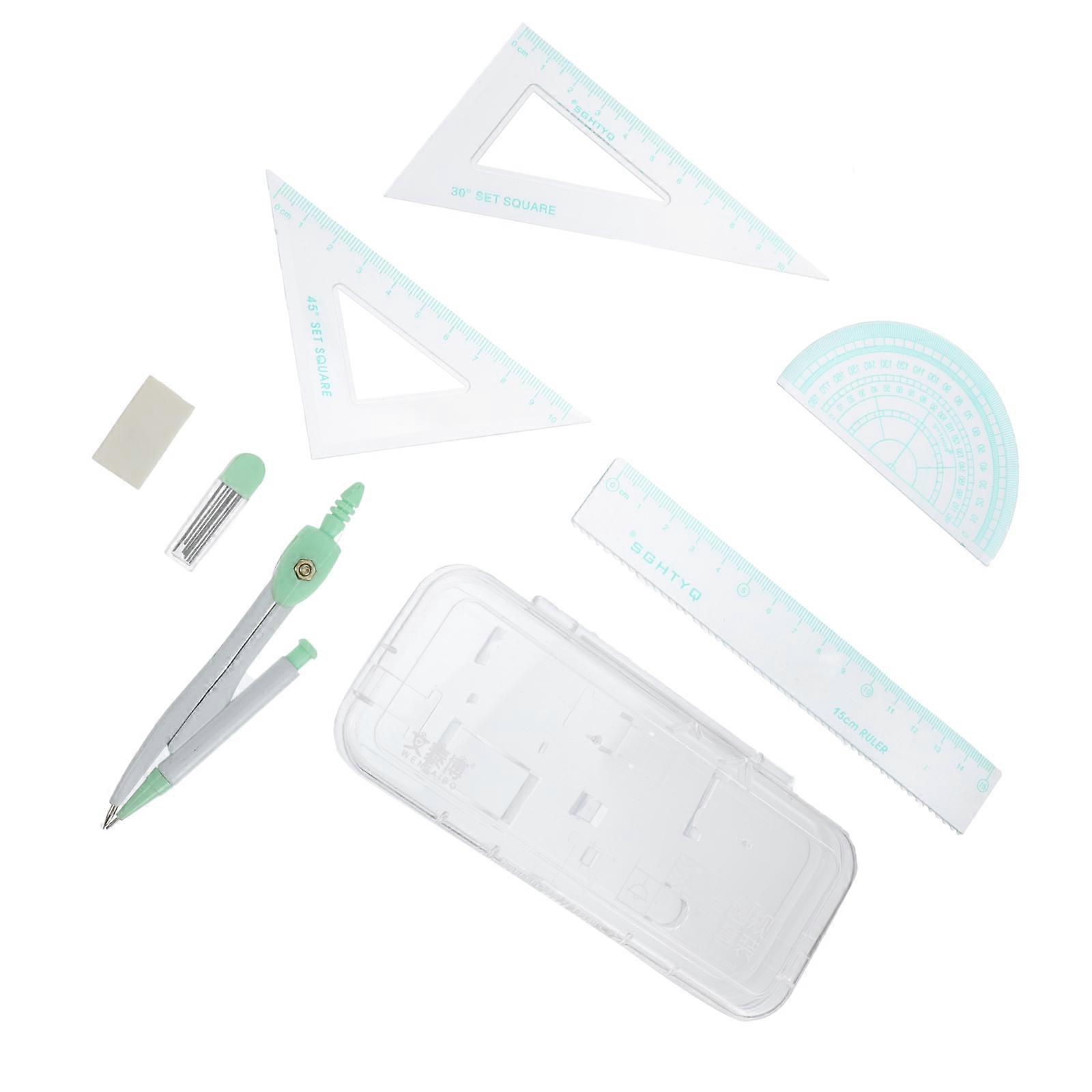 Student Math Geometry Compass Engineering Ruler Tool Designer Network Technology 1Set