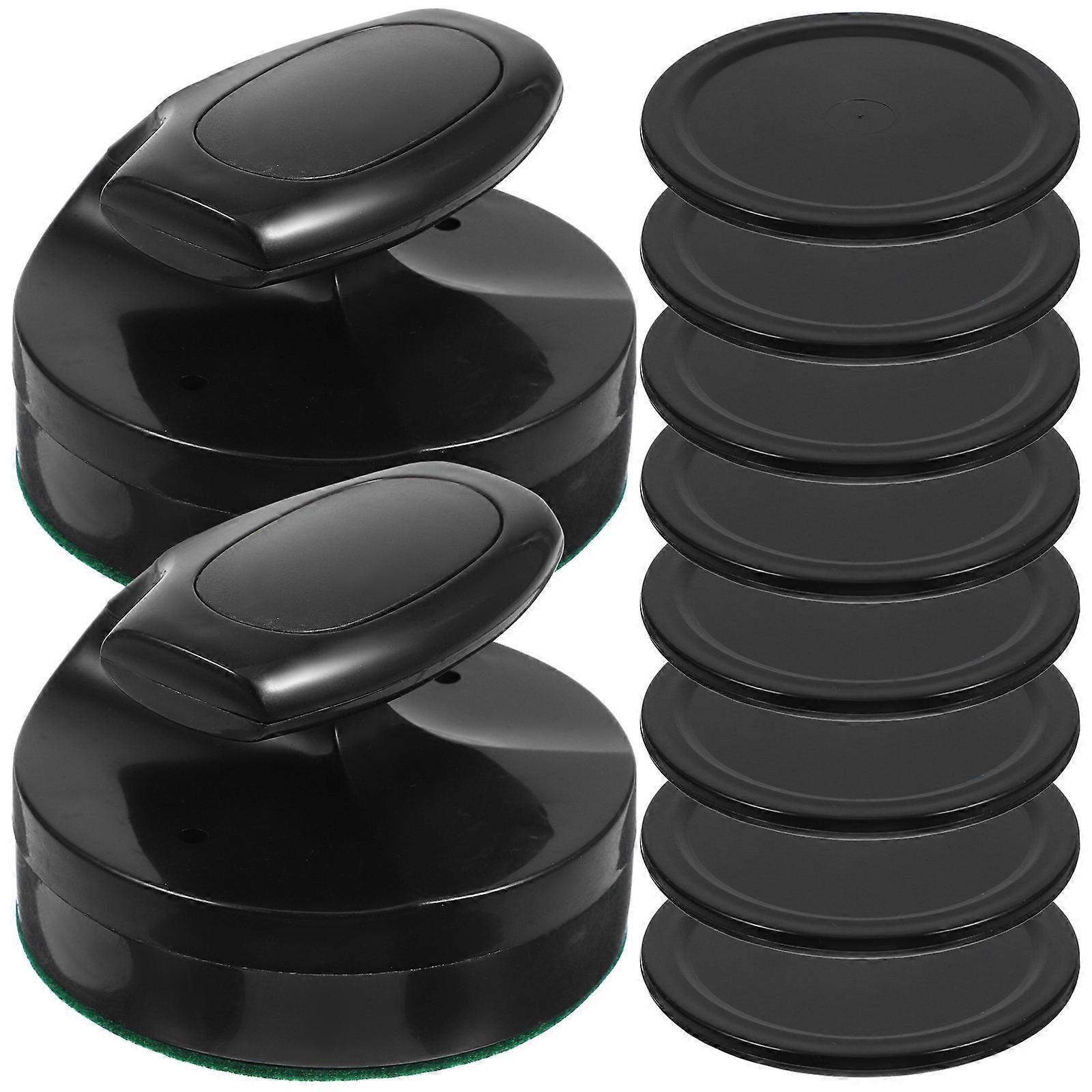 1 Set Replacement Ice Hockey Pucks Black Pusher Round Balls for Indoor Table Hockey Games Fun Family Party Game Accessory