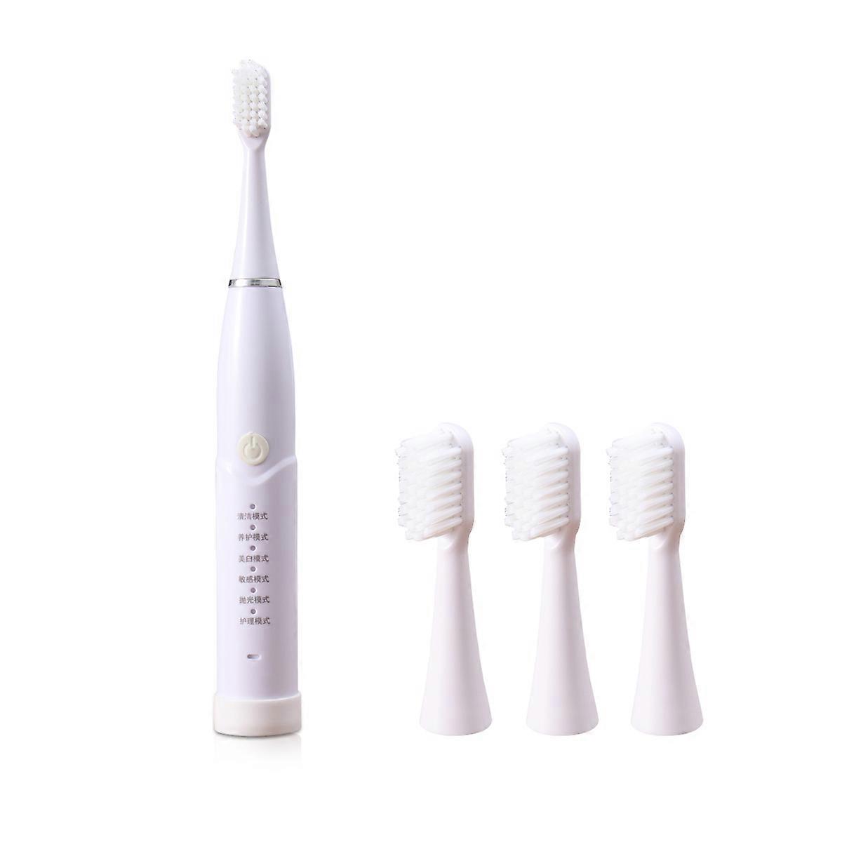 Auto Toothbrush IPX7 Waterproof USB Charging 6 Brushing Modes 1Set