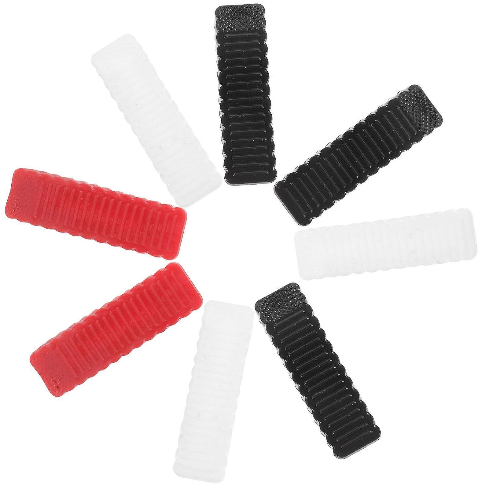 מגן קיר טריז לדלת ללא אגרוף מונע טריקת דלת בטיחות ילדים שחור 9 יחידות