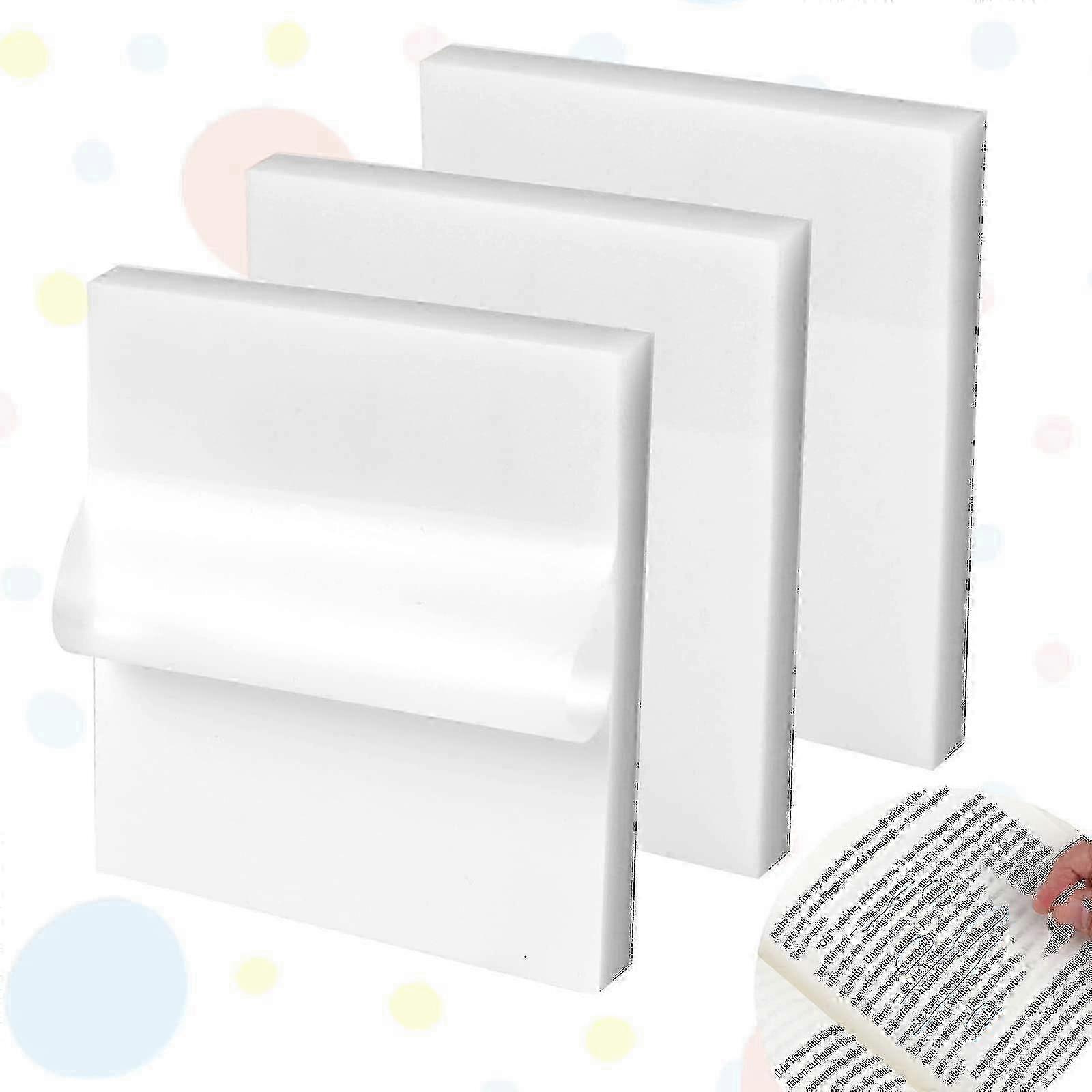 150 Sheets Transparent Sticky Notes - Waterproof Self-Adhesive Clear Note Pads for Office, School & Home Use