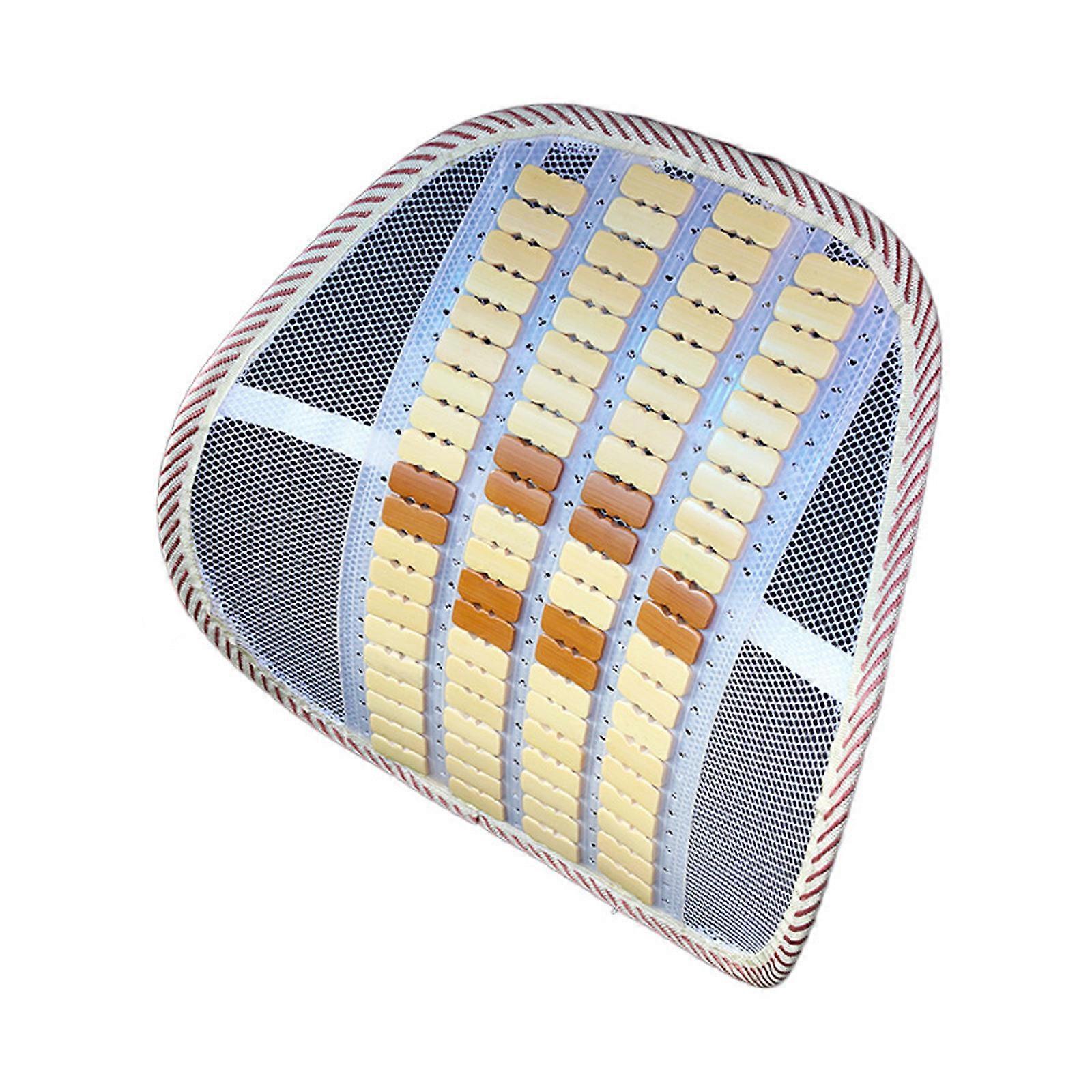 Car Seat Backrest Cushion Mesh Lumbar Support Ice Silk Breathable Design for Comfortable Driving Long Sitting Comfort Multicolor