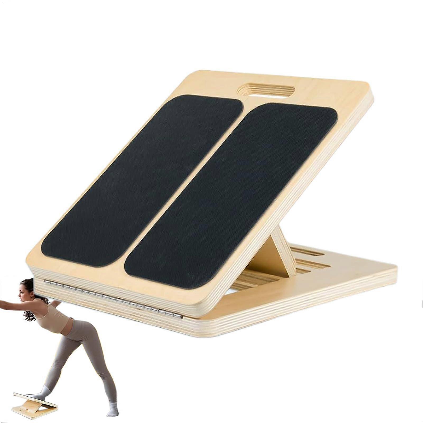 Slant Board Calf Stretcher, Adjustable Incline Board with NonSlip Sandpaper