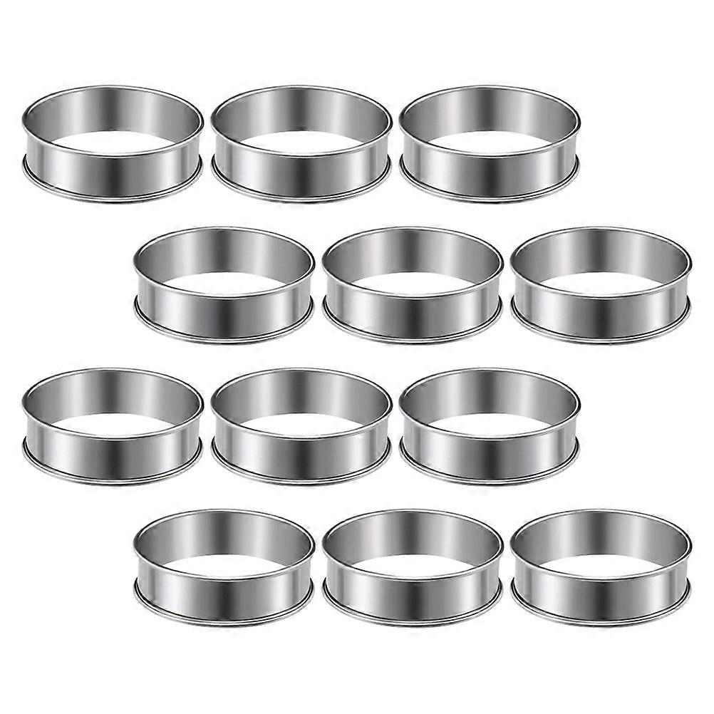 Wear Resistance Pizza Saucing Ring Food Preparation Tool For Families 304 Stainless Steel 12Pcs