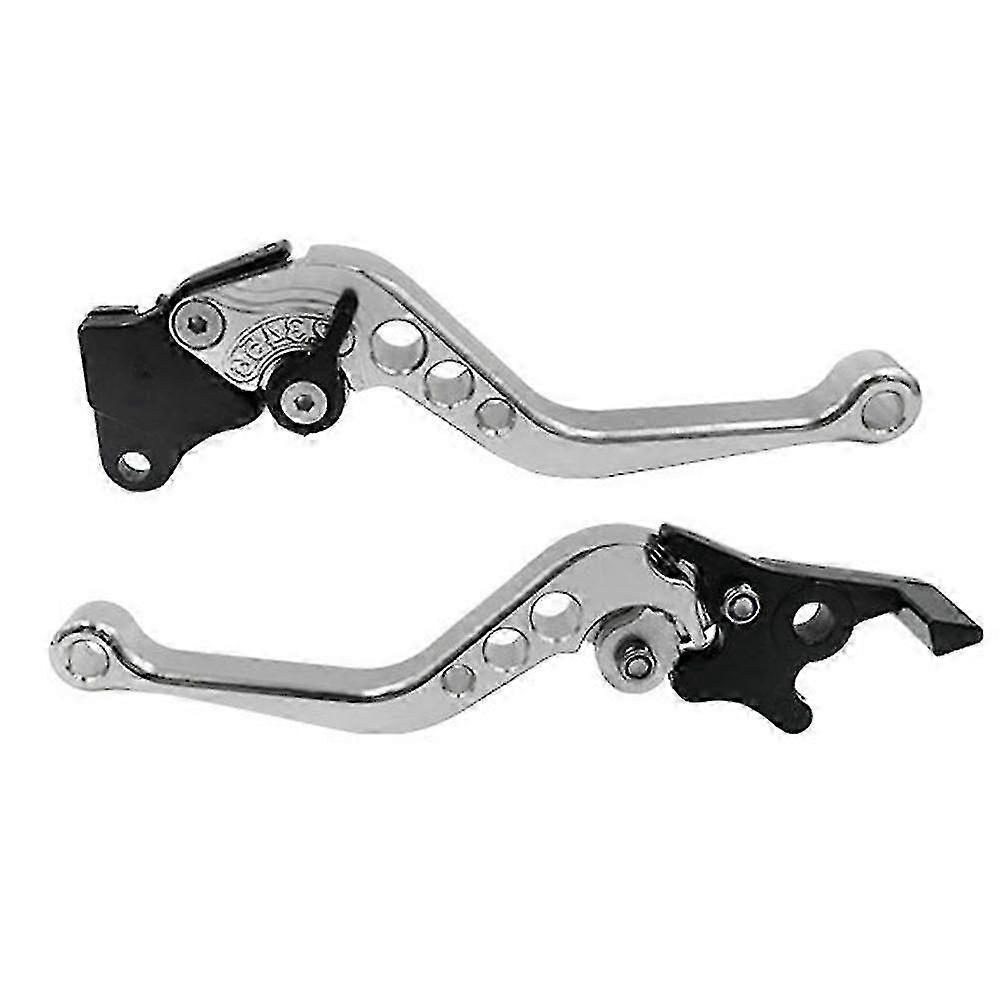 2pcs Alloy CNC Motorcycle Brake & Clutch Lever Handles - High-Quality Replacement for Motorbike Modification & Customization