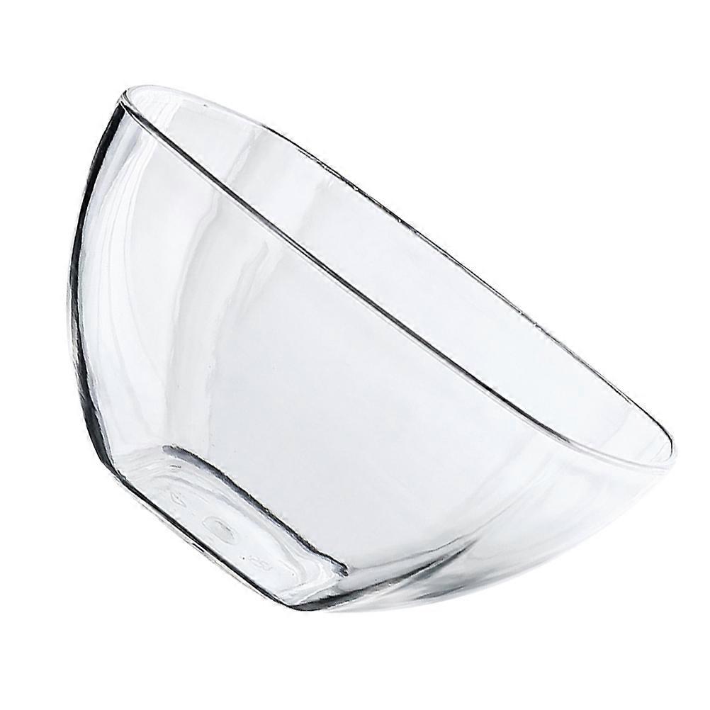 Large Capacity Acrylic Salad Bowl for Home Use Transparent Stylish Design Easy to Clean 4.5L