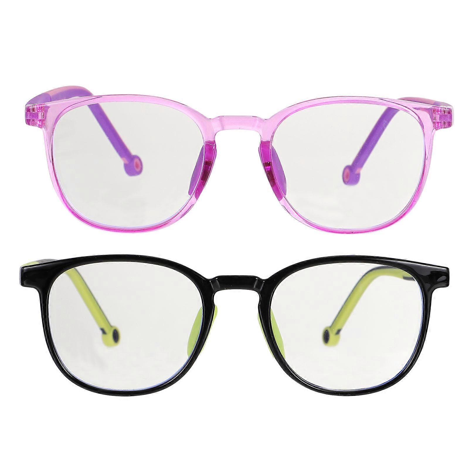 Computer Eyeglasses Boys Girls Blue Light Blocking E-sports 2Set