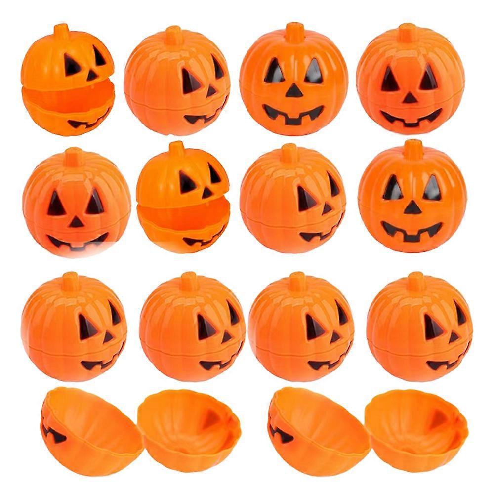 Cute Halloween Candy Box Pumpkin Shape Containers Photo Prop 6.00X6.00X6.00CM Orange 24Pcs