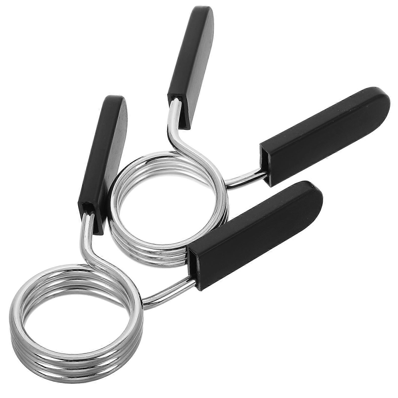 Barbell Collar Quick Release Barbell Clamps Secure Weightlifting Collars Gym Accessories 7.1×4.8×1.0in 2Pcs