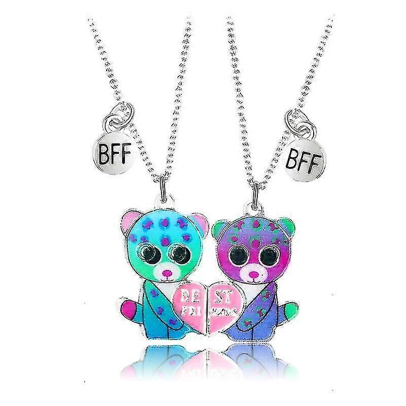 2pcs Matching Necklace For Best Friends  Magnet Heart Pendant