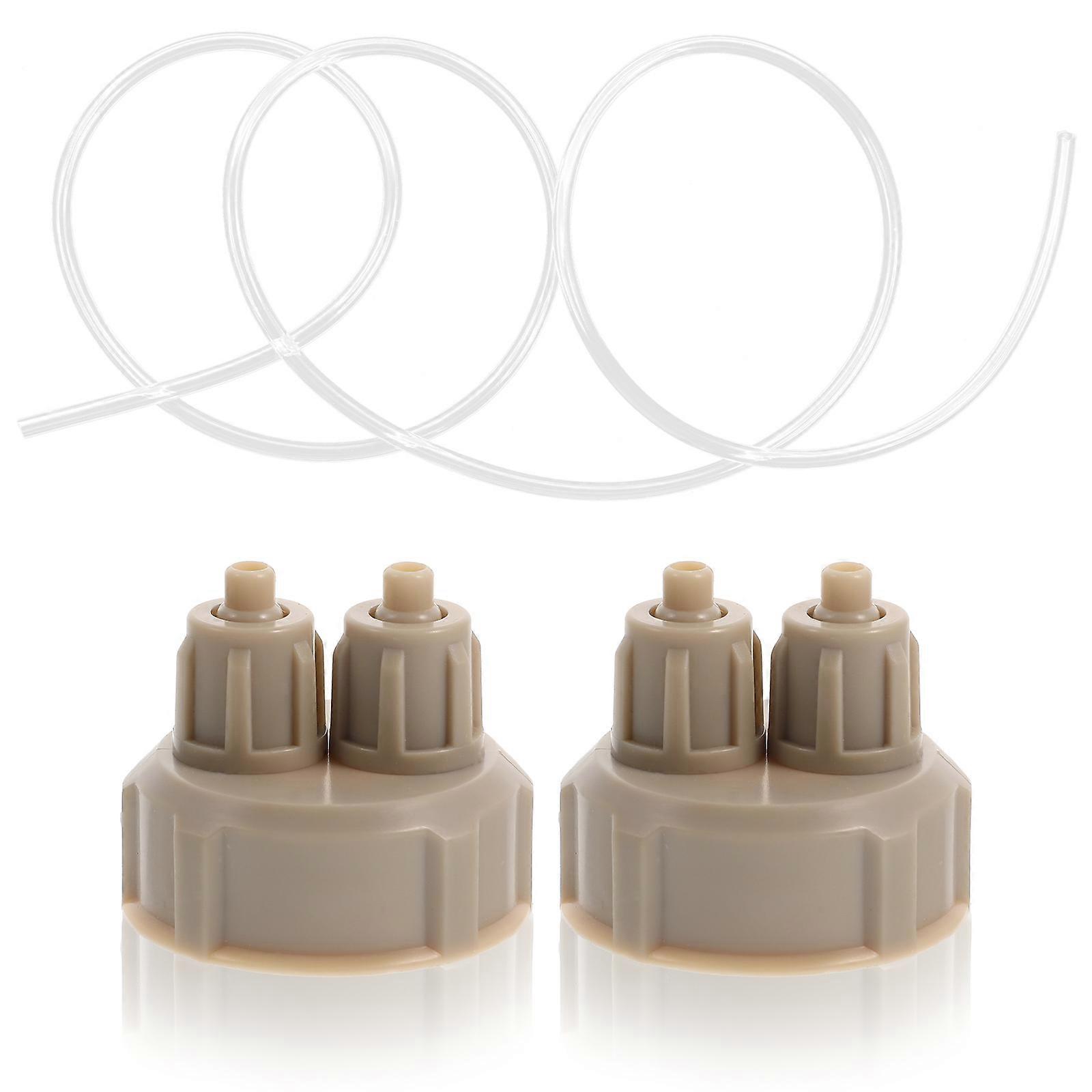 Aquarium System Bottle Lids CO2 Generator Bottle Caps Aquarium Maintenance DIY Enthusiasts 39.4×0.2×0.2in 1Set
