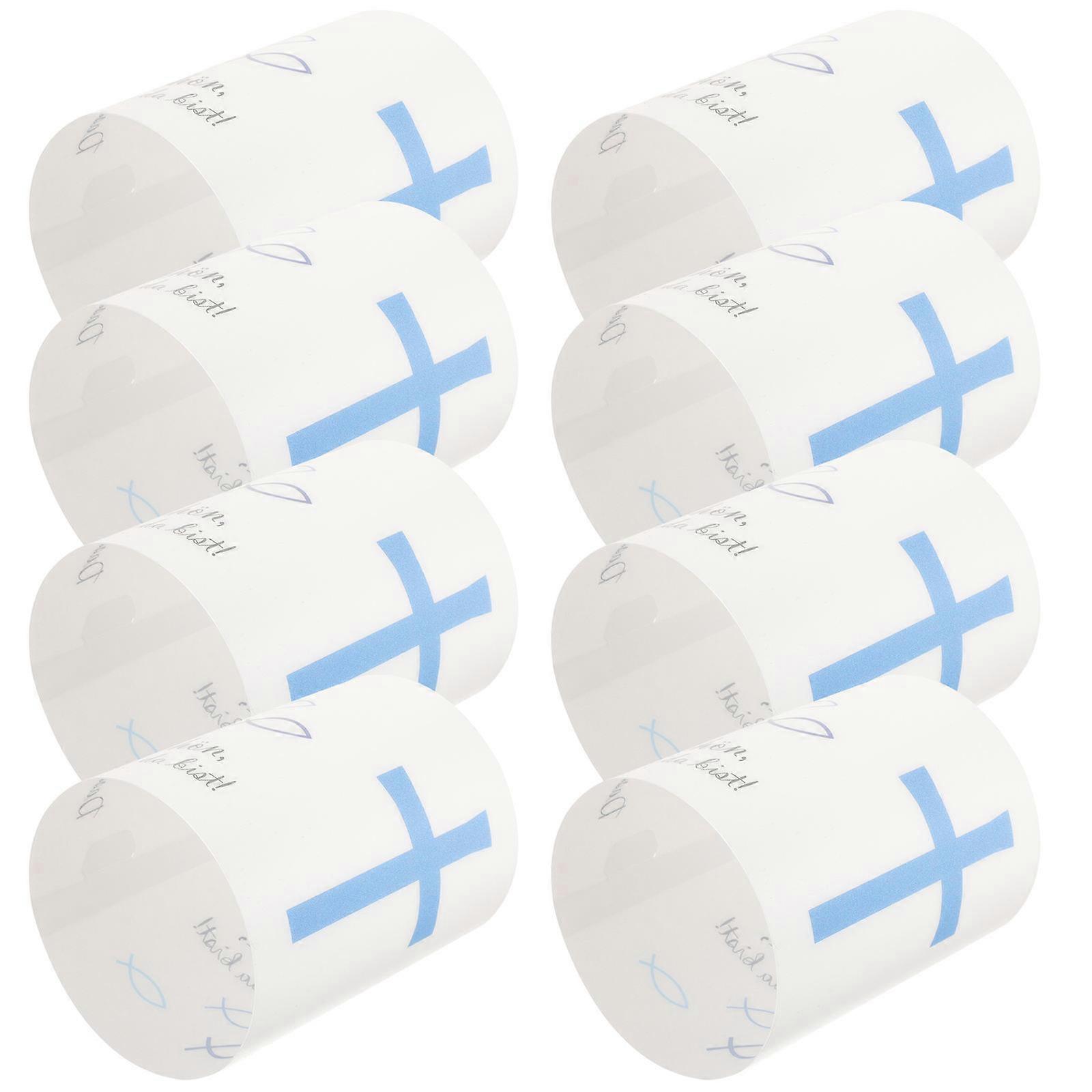 Votive Holders For Tea Lights Candle Protector Decorative Windproof Minimalist Design Multi Color 27x10cm 8Pcs