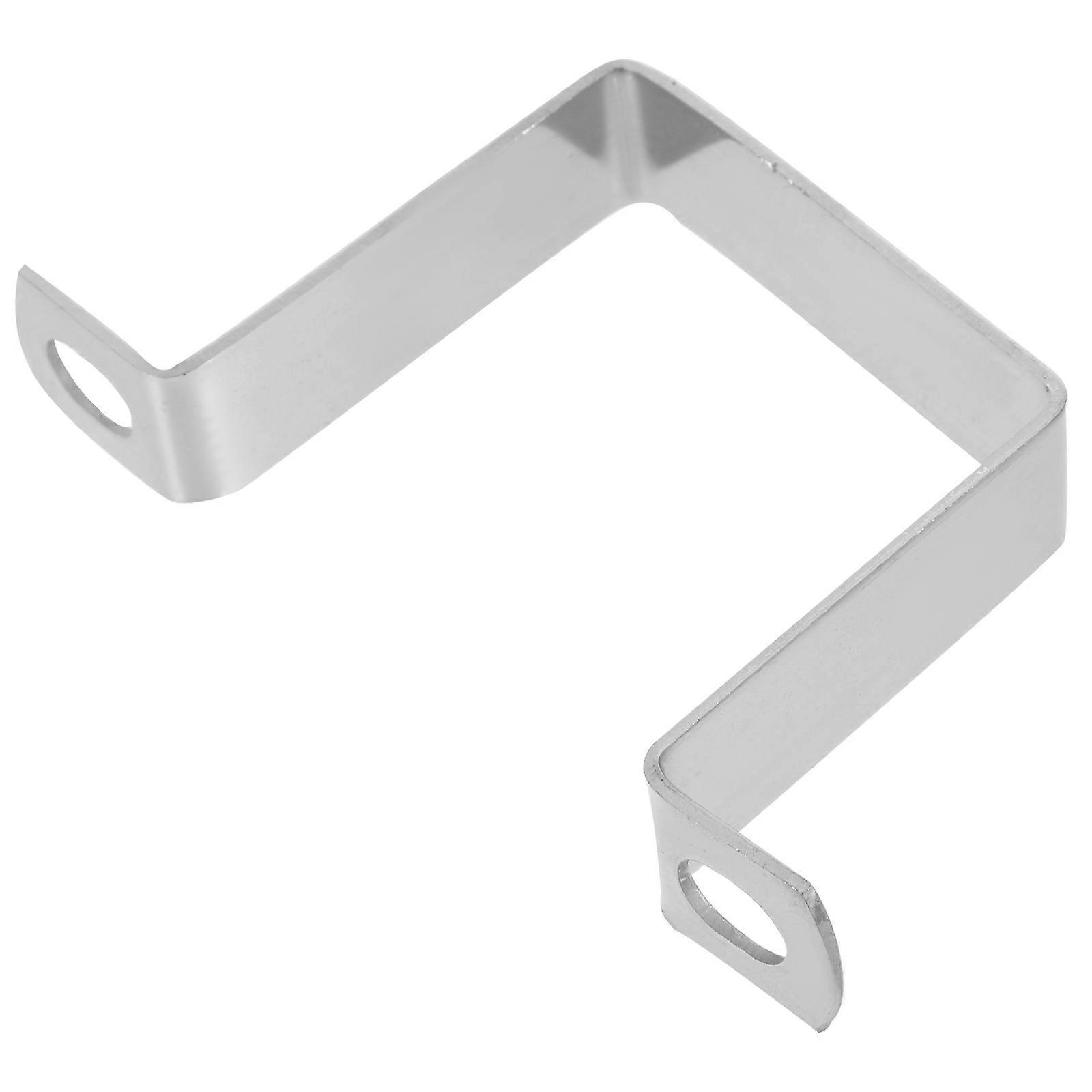 Heavy Duty Stainless Steel Square Pipe Clamp Bracket for Secure Indoor/Outdoor Water Pipe Fixing Durable Design