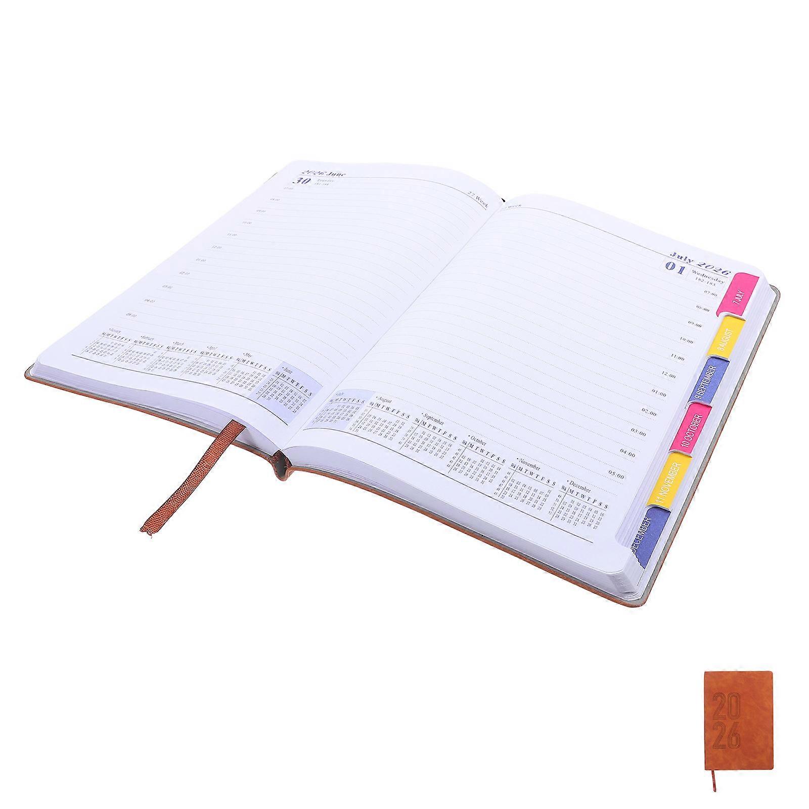 Here's a polished product description for your **Daily Planner Notebook**:
 
### π
 **Daily Planner Notebook β Soft Cover Appointment Book with