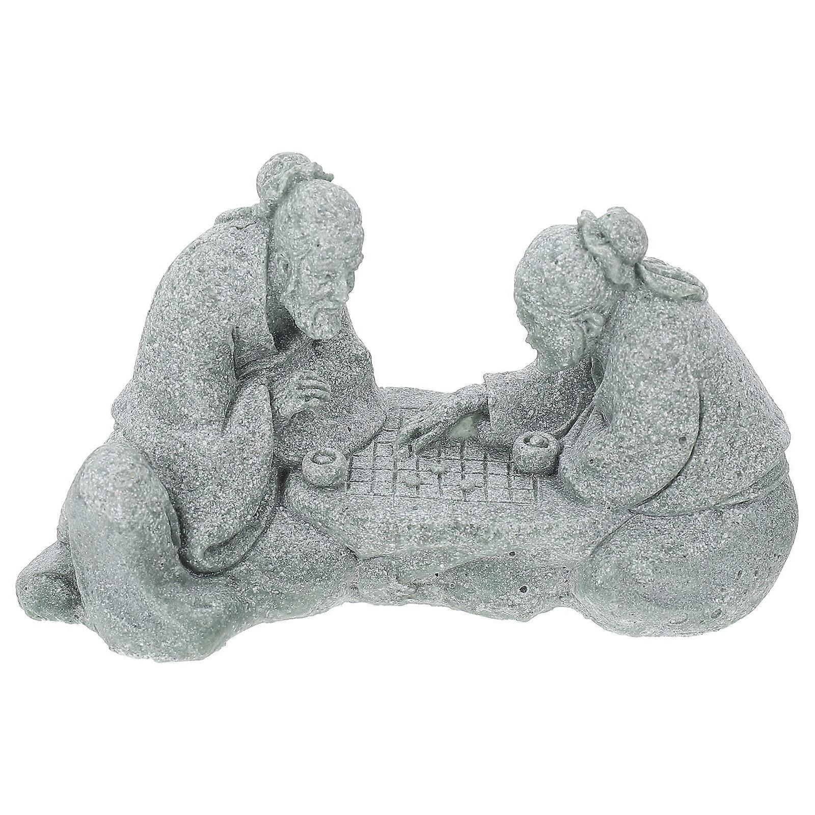 Mini Stone Table Sculpture for Decor Sandstone Props Assorted Color 1pc