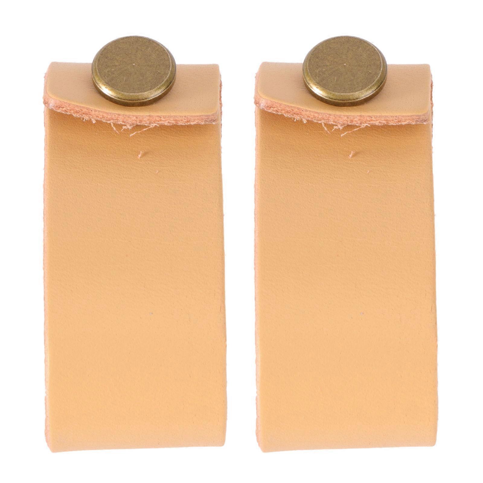 Orange Drawer Pulls for Door Use Durable Handmade Cabinet Handles 2PCS
