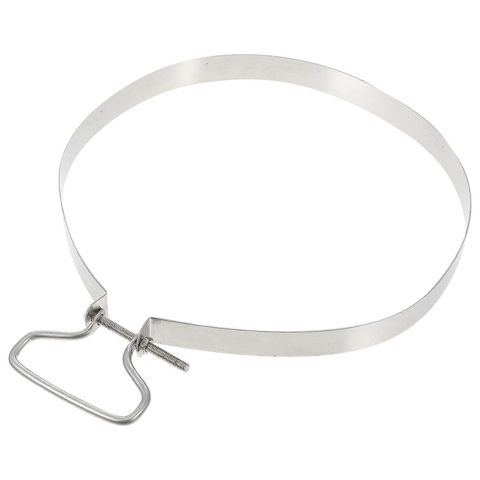 Durable Stainless Board Ring Circular Shape Simple Design Hand Protection Home Users 26X26X2.3CM 1Set