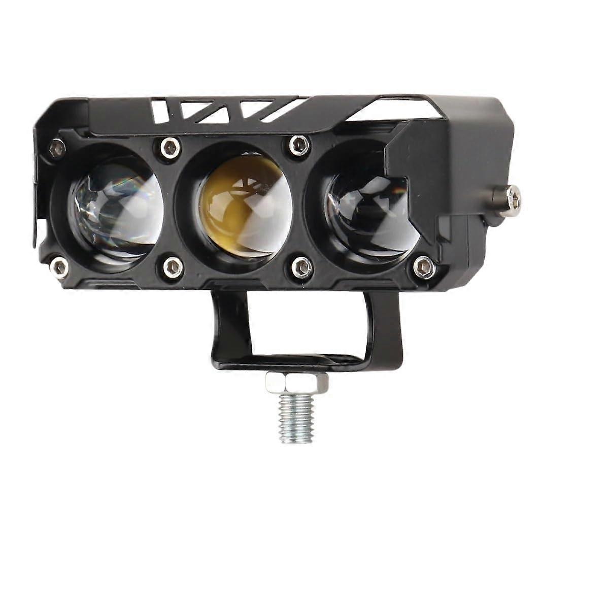Zusatzscheinwerfer Motorrad Dual-Color Headlight Fog Light Auxiliary Light 1 Pc