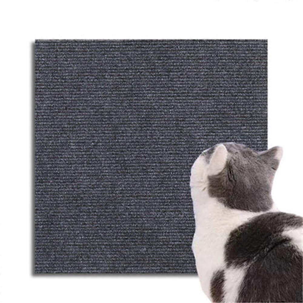 Universal Cat Scratch Protection Self-Adhesive Cat Scratching Mat For Doors And Sofas 40cmx200cm Dark Gray