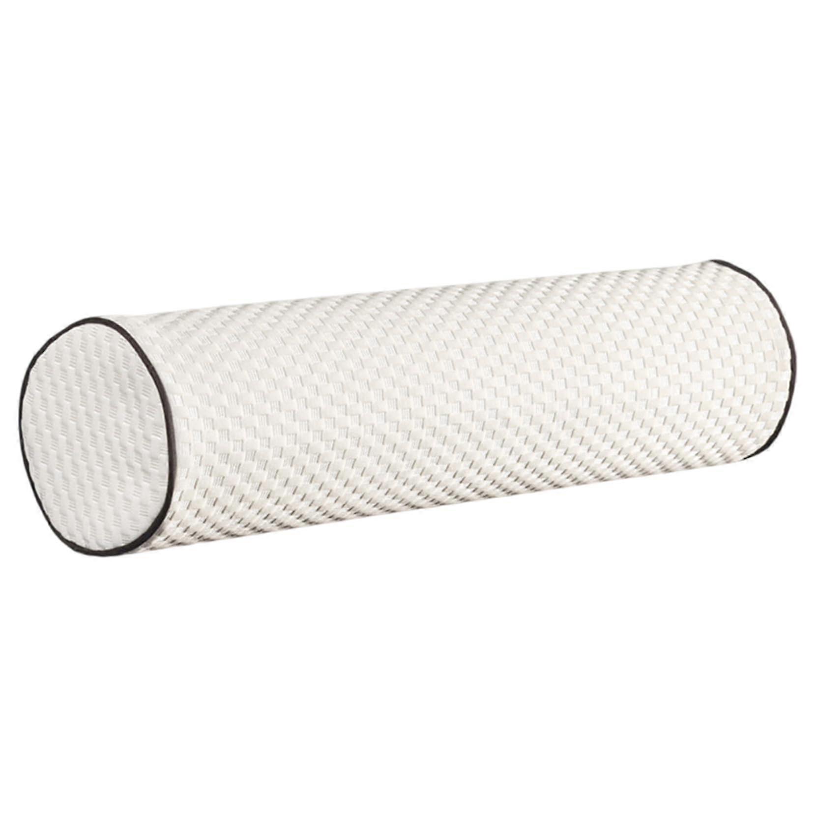 Cervical Support Pillow 18x4 Inch Cylindrical Memory Foam Roll with Zipper Cover for Sleep, Napping, Pain Relief